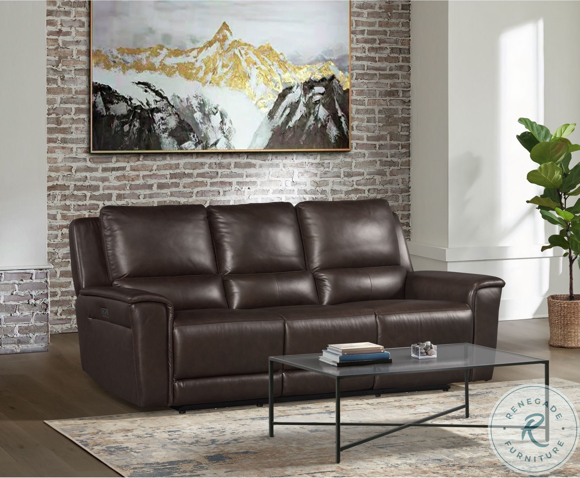 Wylde Pantera Dark Brown Power Reclining Sofa From Picket House