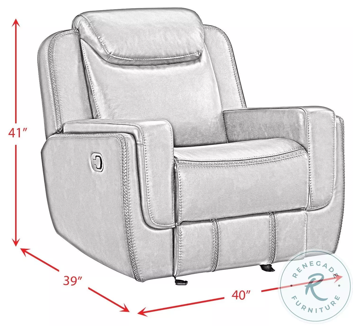 Lynx Brown Glider Recliner