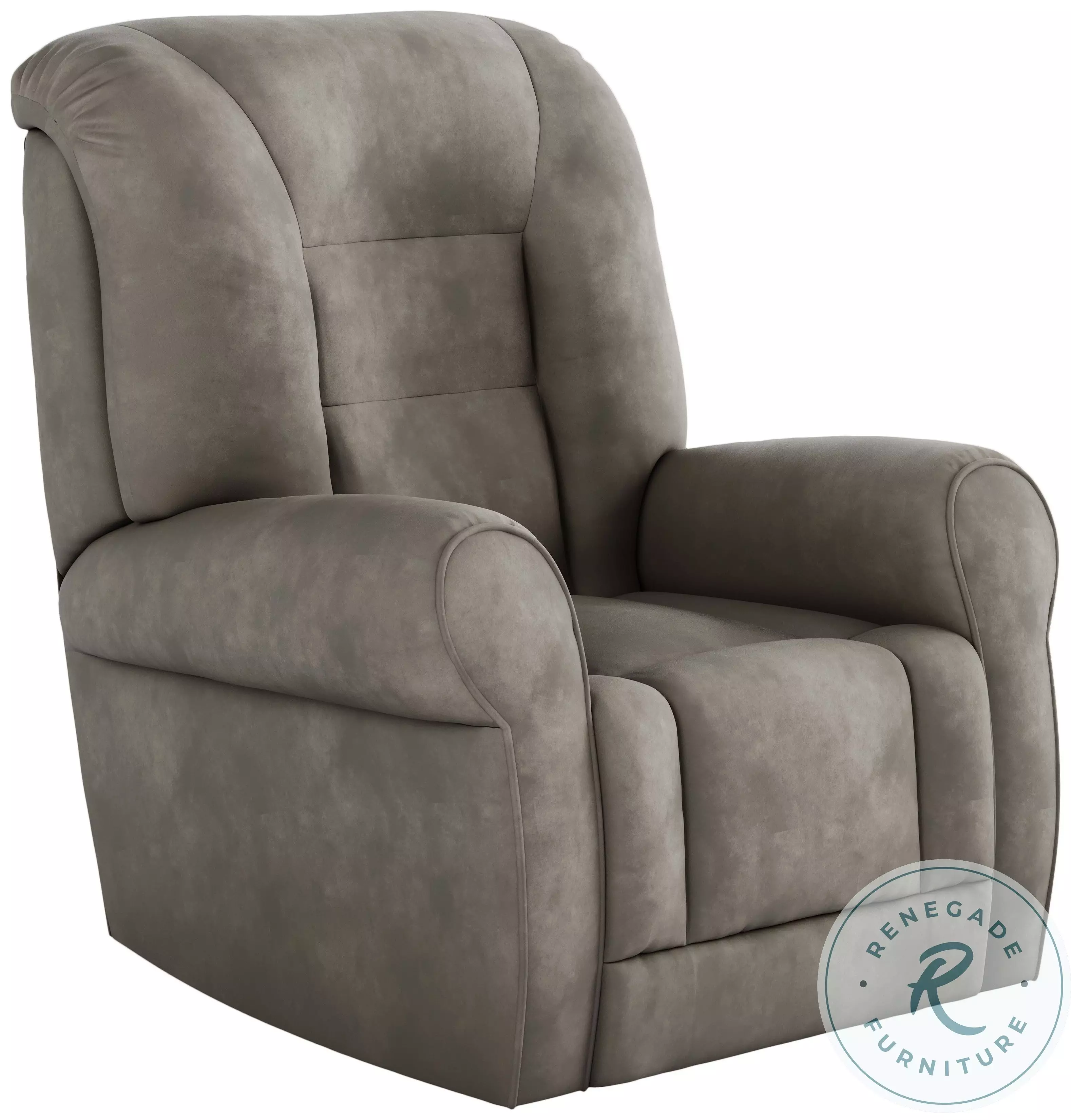 Grand Fresca Cobblestone Leather Swivel Rocker Recliner From Southern ...
