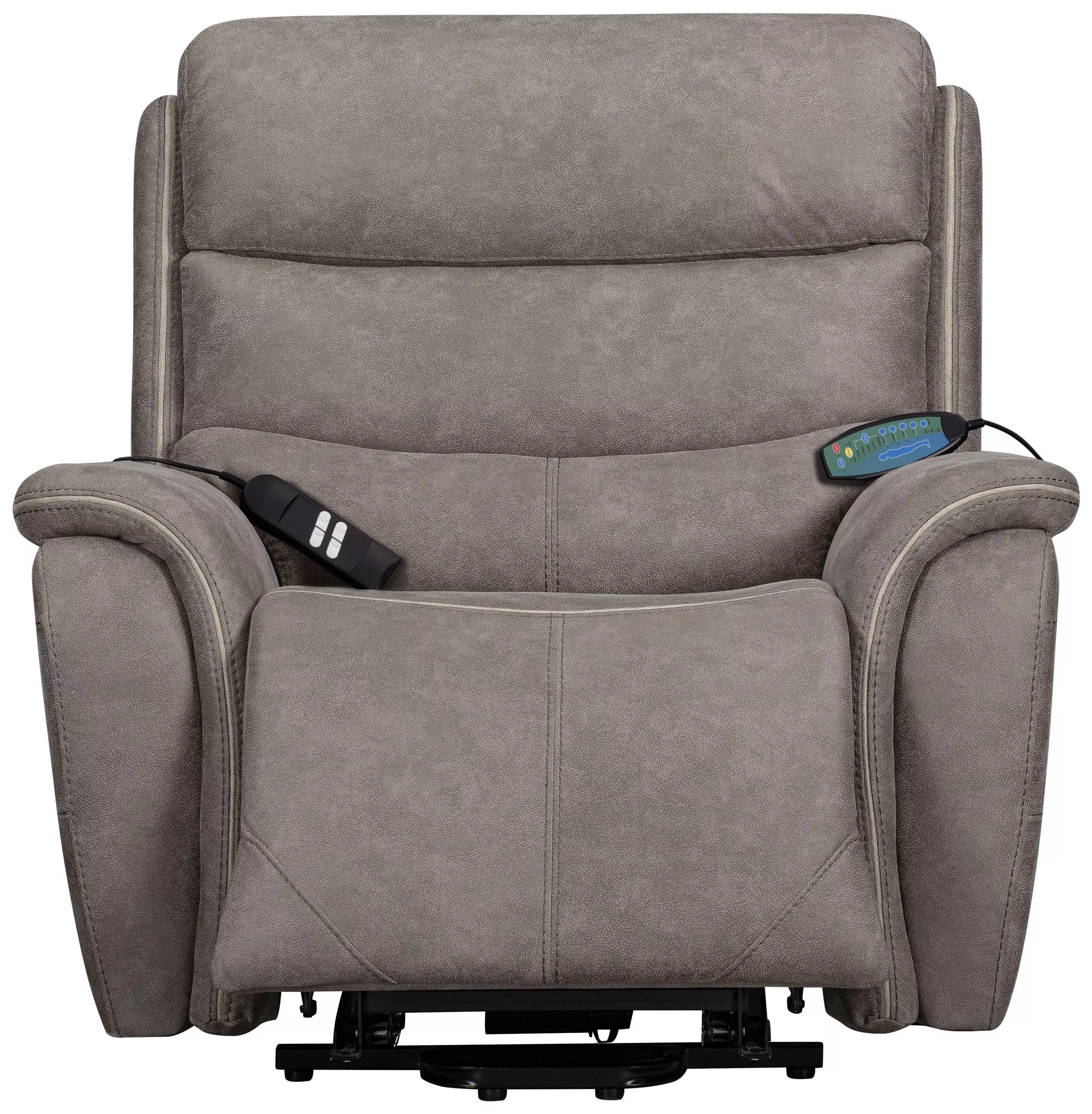 Kamari Gray Power Lift Recliner with Heat and Massage From New