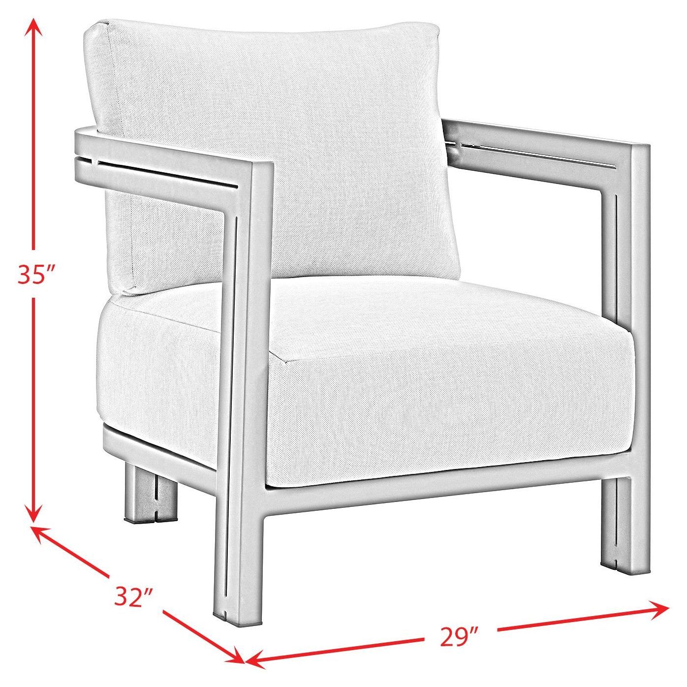 Fresca Beige Outdoor Upholstered Chair Set of 2