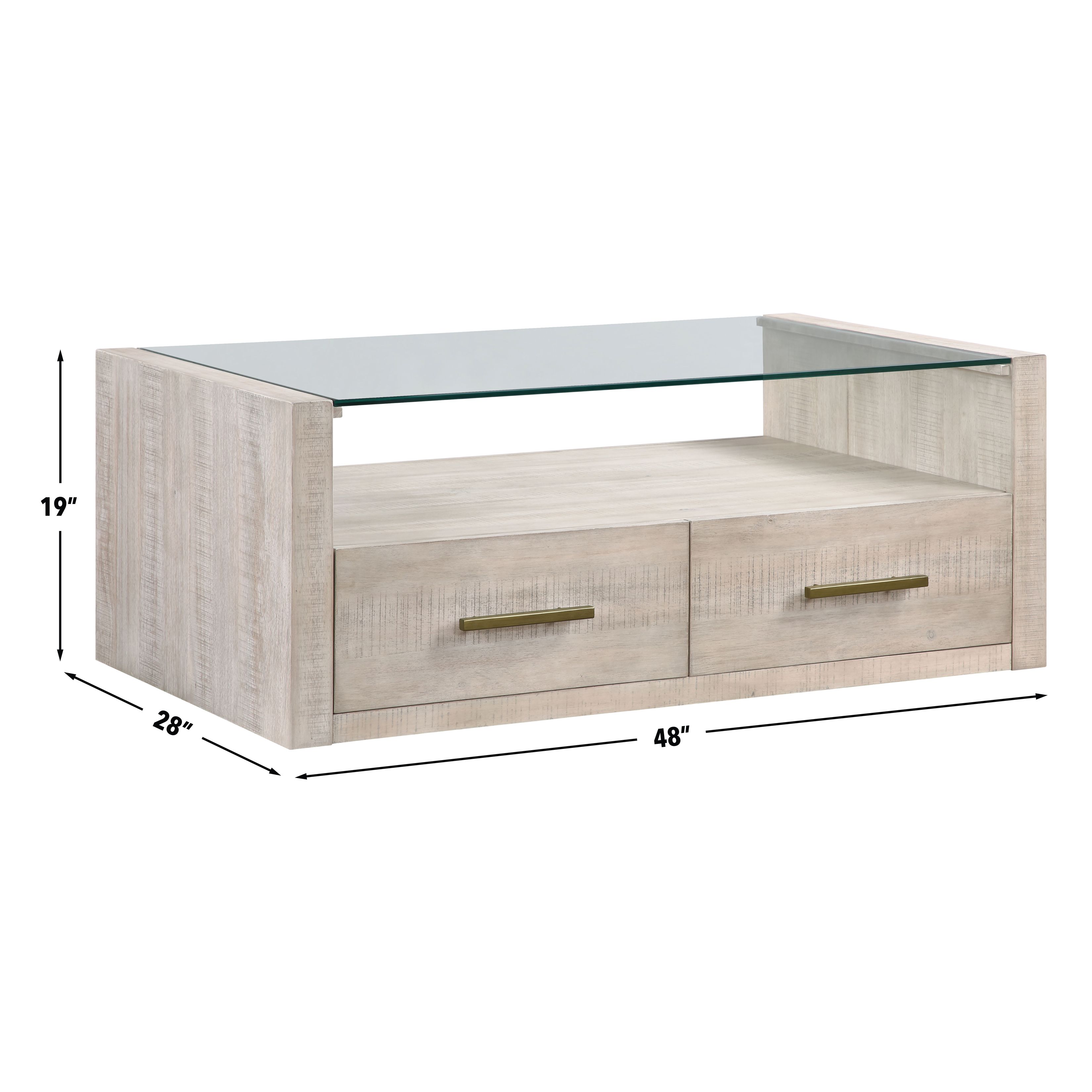 Garland Blonde Rectangular Cocktail Table