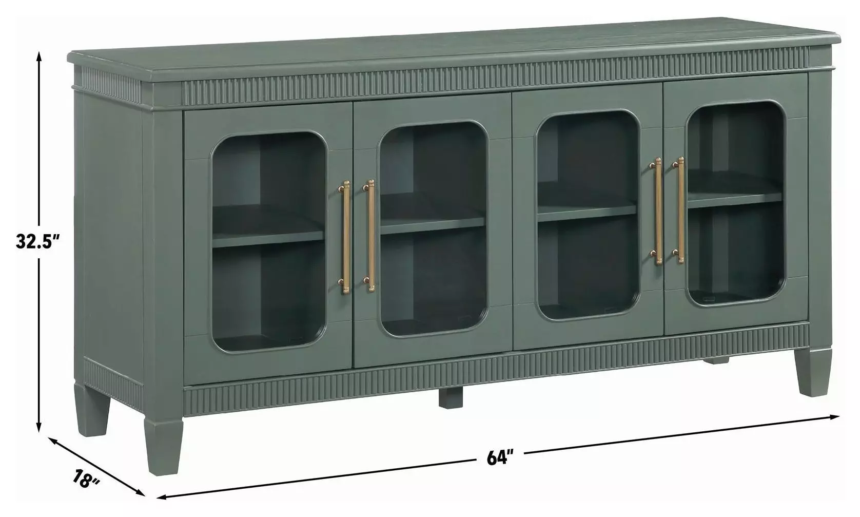 Preston Green 4 Door Server