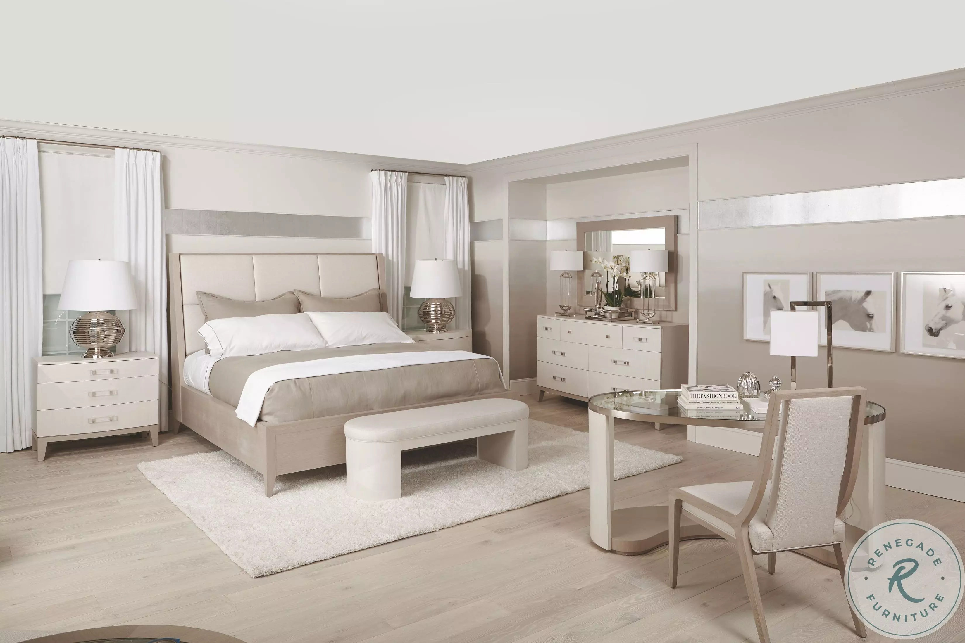 Axiom Linear Gray Drawer Nightstand from Bernhardt Furniture