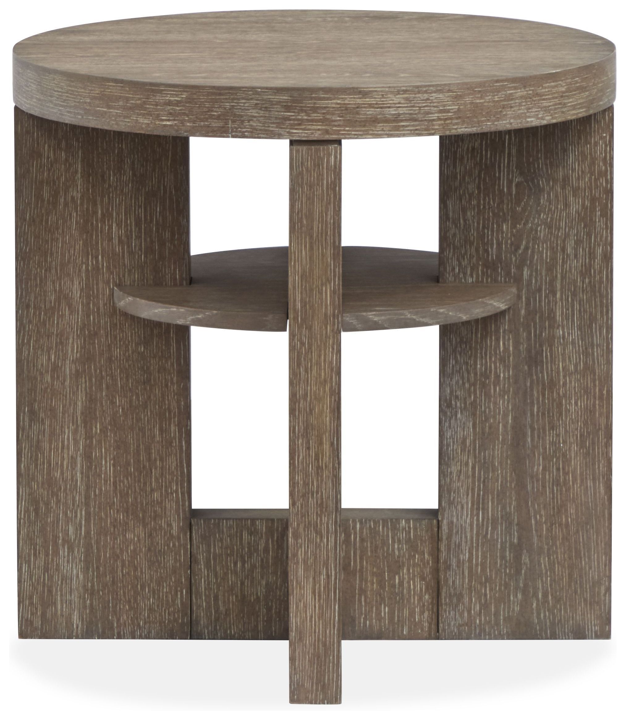 Conway Spiced Brown Round End Table From Magnussen Home | Coleman