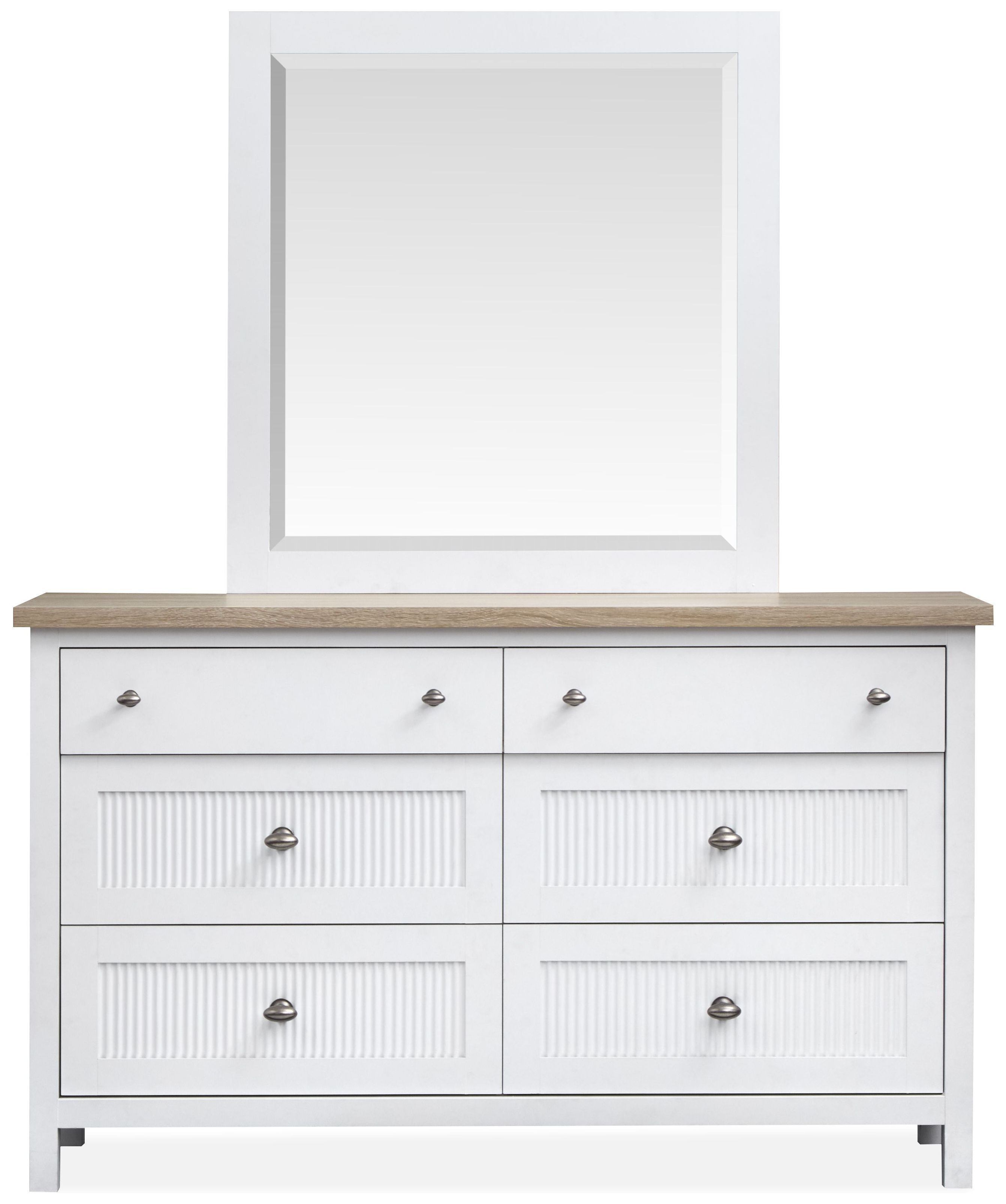 Windmill Harbour White Whisp and Sand Queen Panel Bedroom Set From