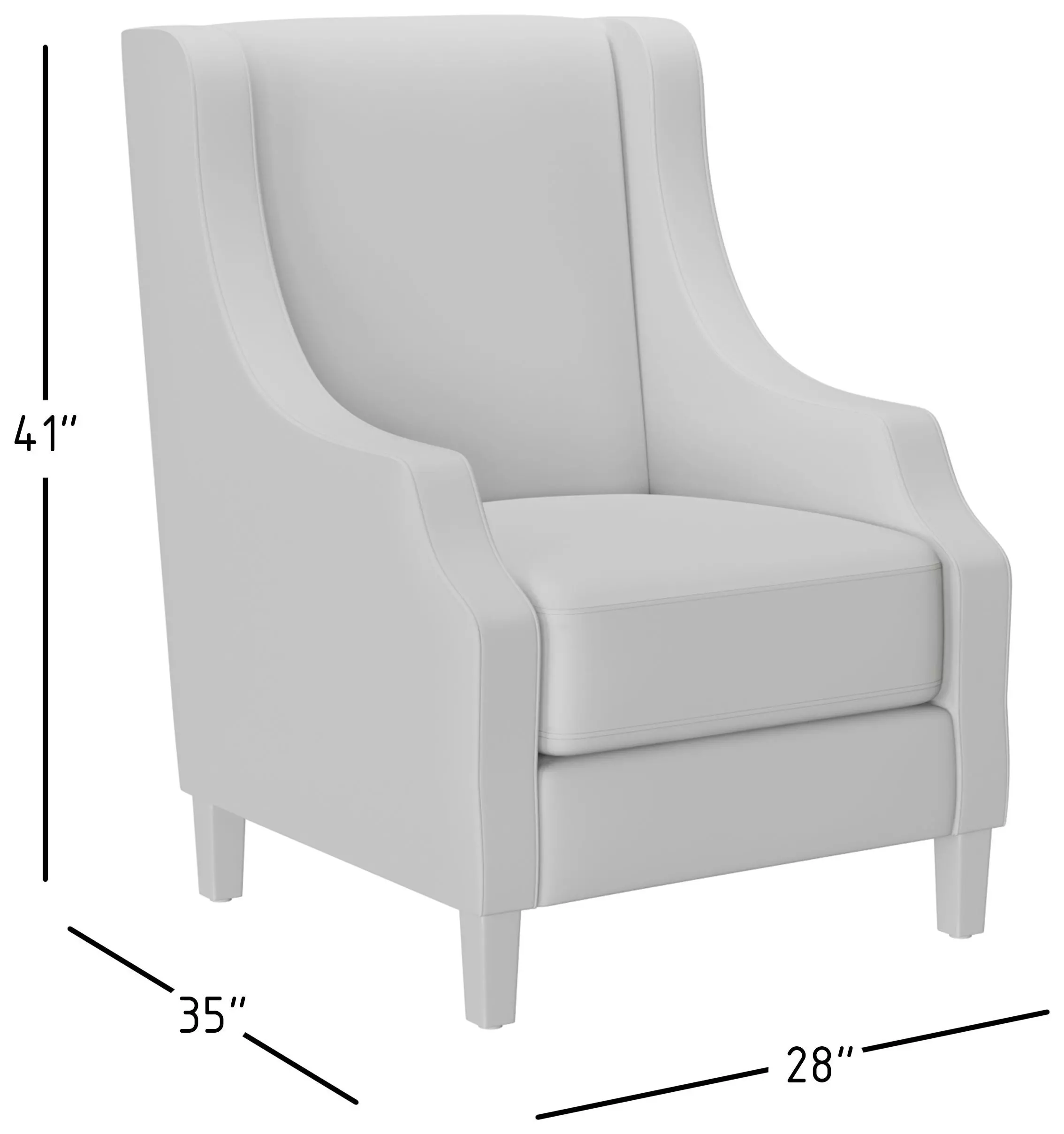 Quinn Dove Grey Accent Chair