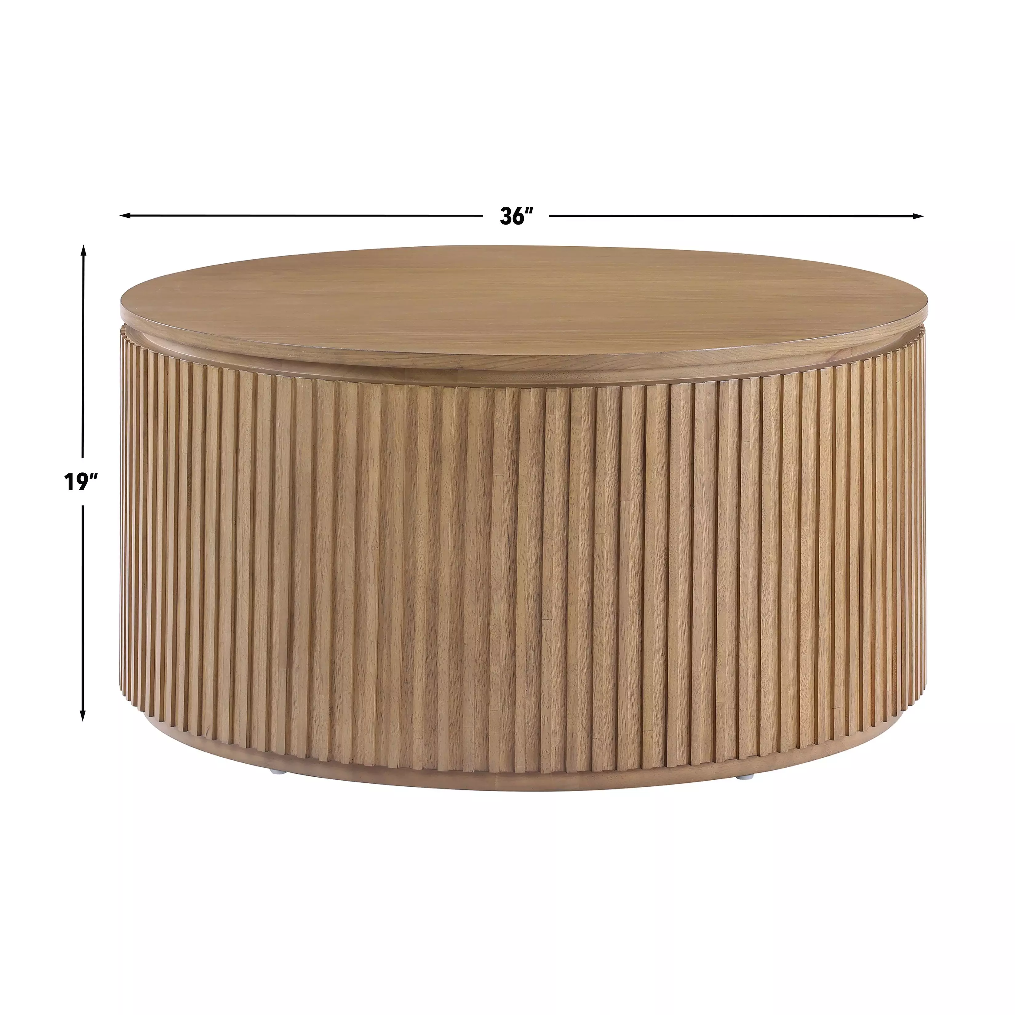 Colvin Brown Round Coffee Table