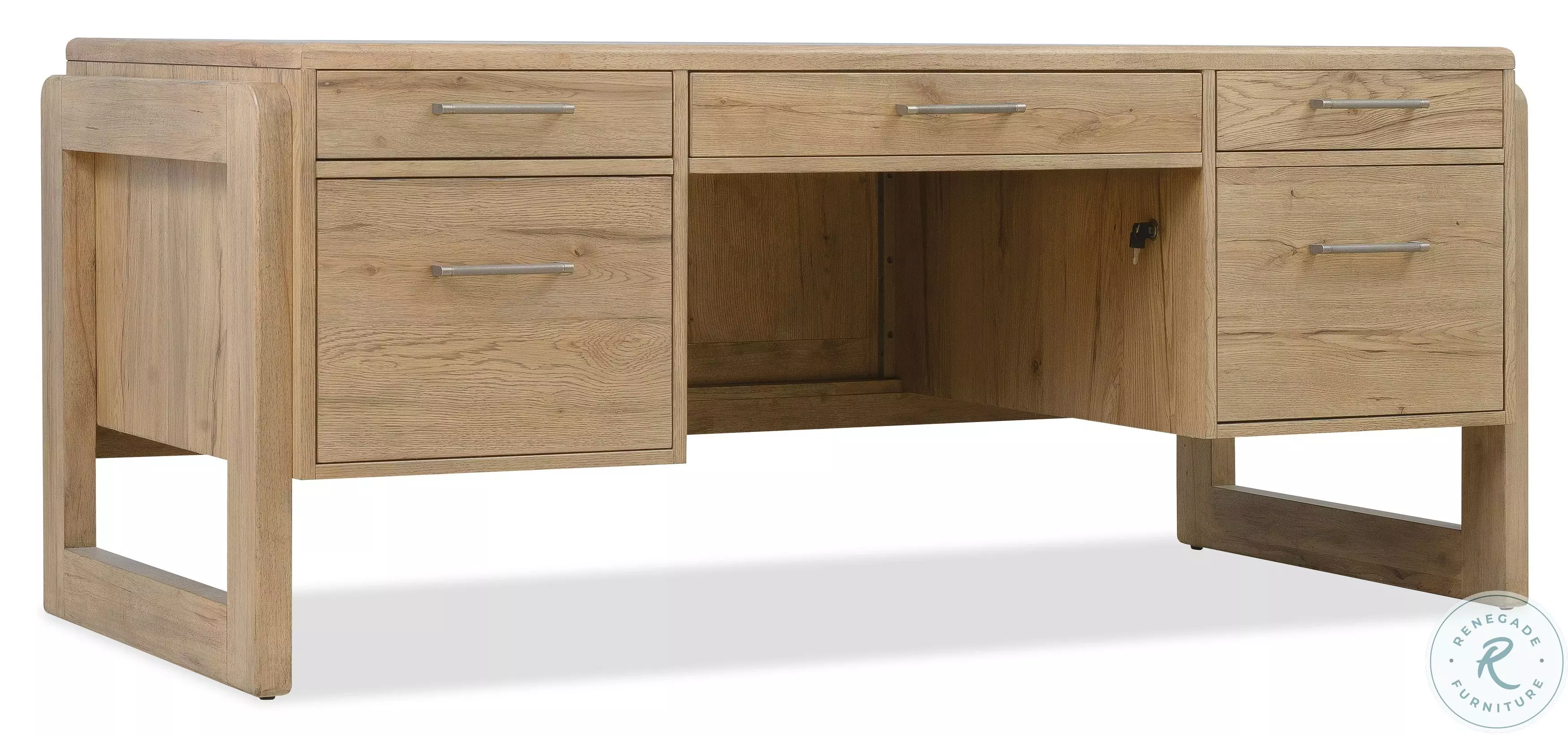 Kalamazoo Aged Oak Executive Desk From Hooker | Coleman Furniture