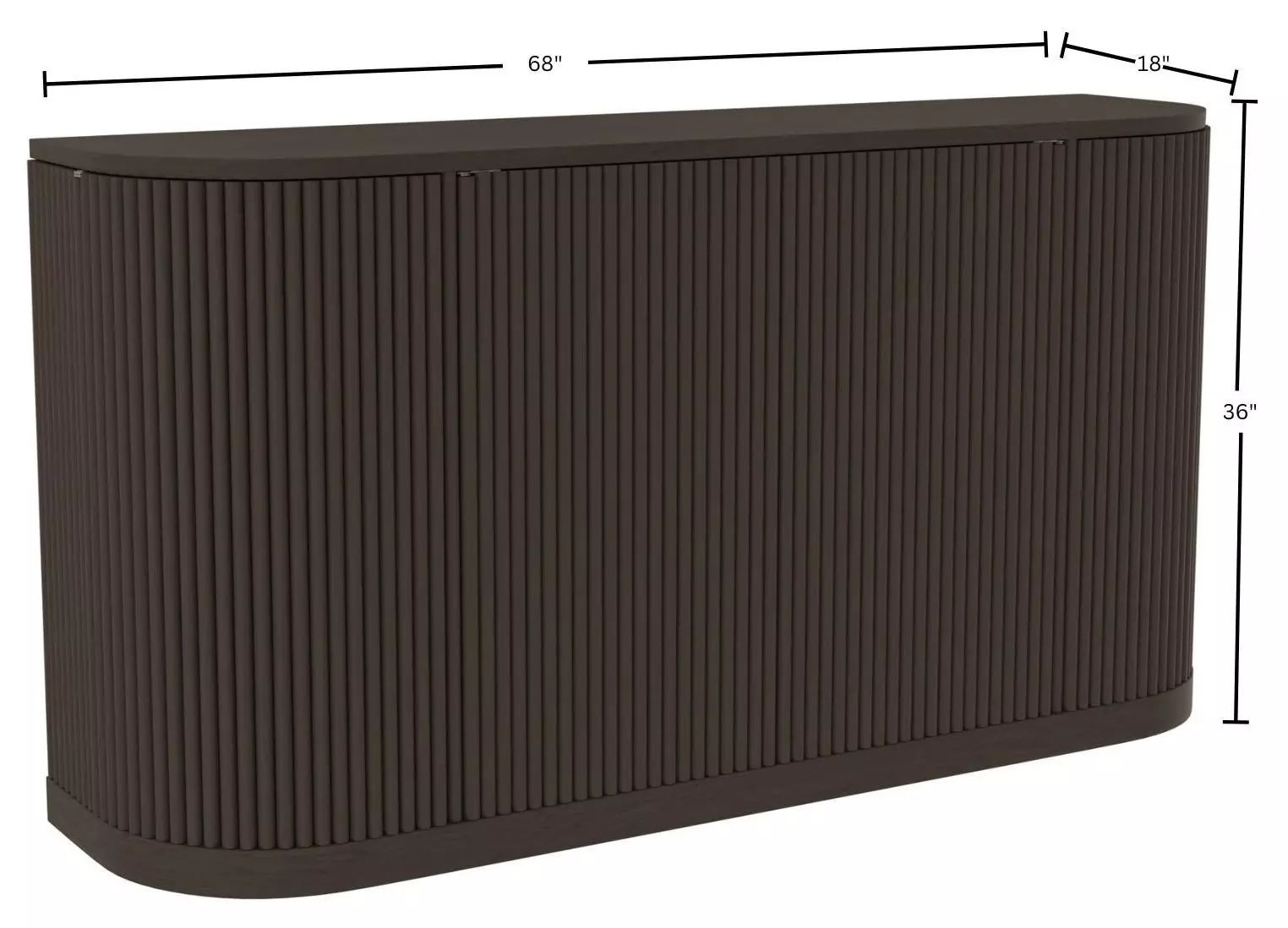 Reba Black Sideboard