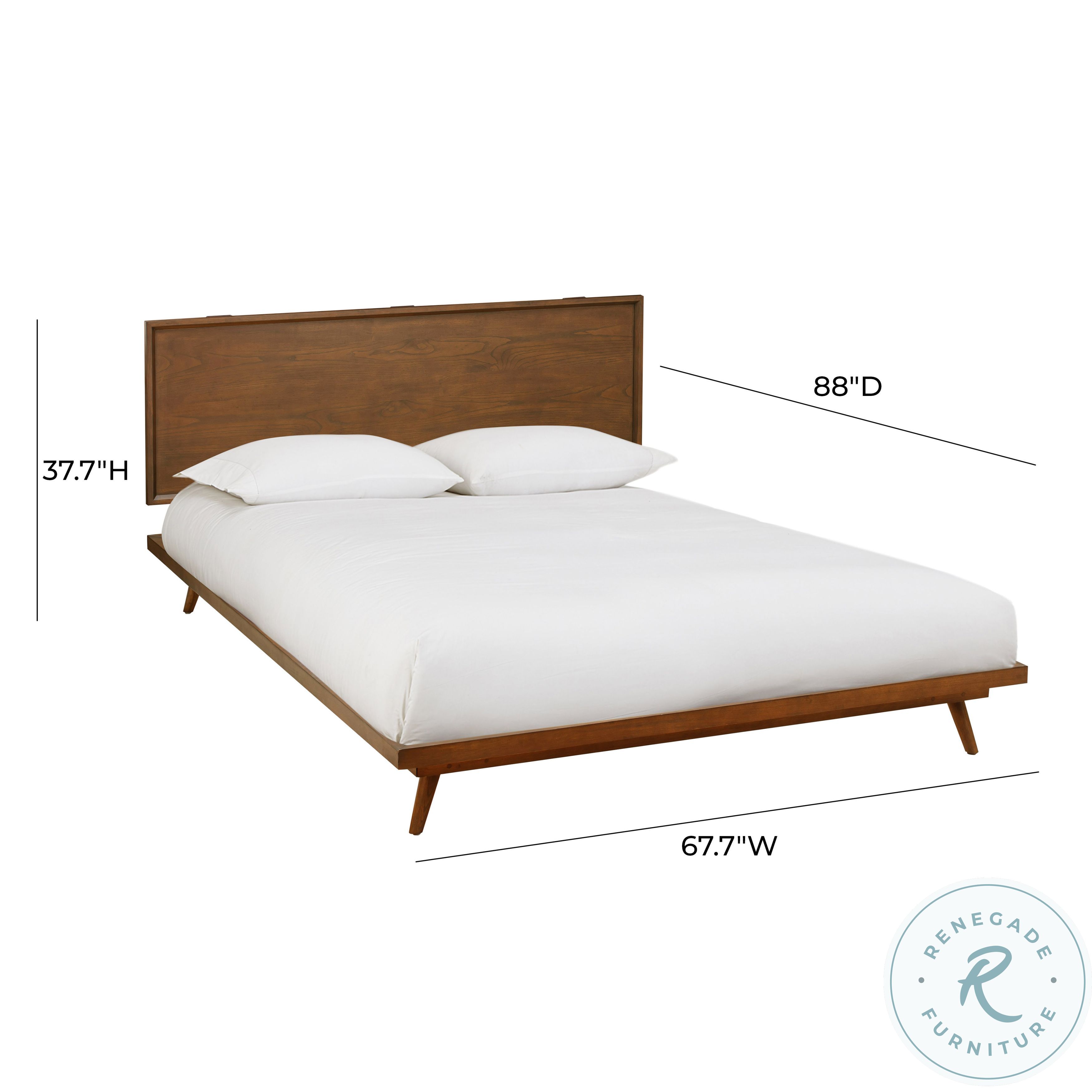 Emery Pecan Queen Platform Bed From Coleman Furniture Coleman Furniture