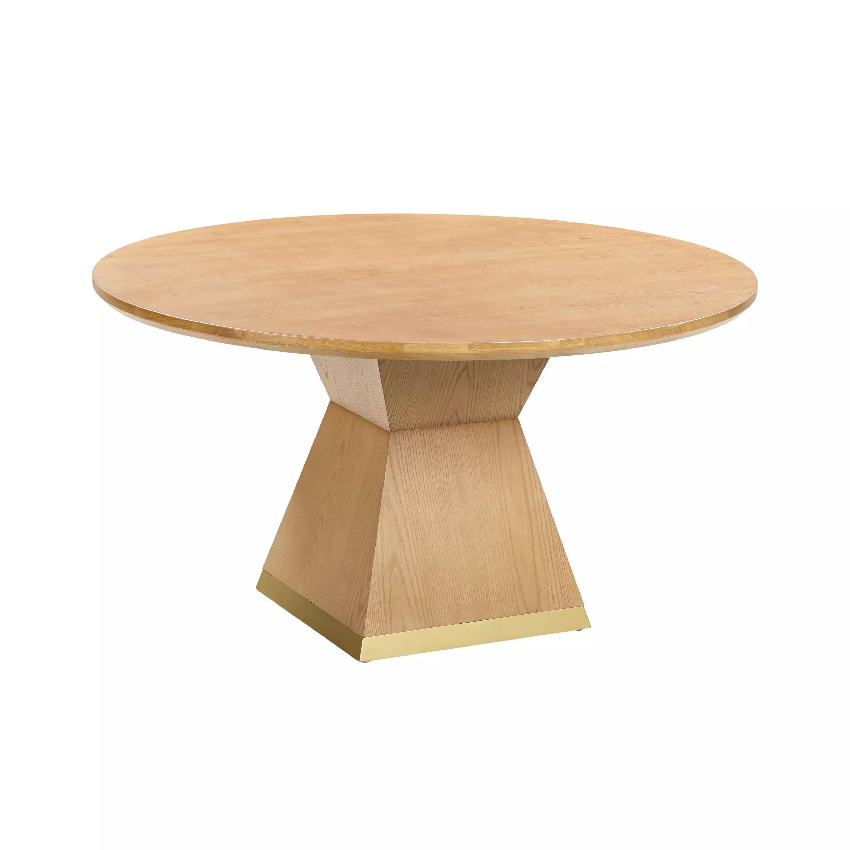 ★mi★ColemanNaturalWoodRollTable 90 Malone Natural Oak Extendable Dining Table From Home Gallery