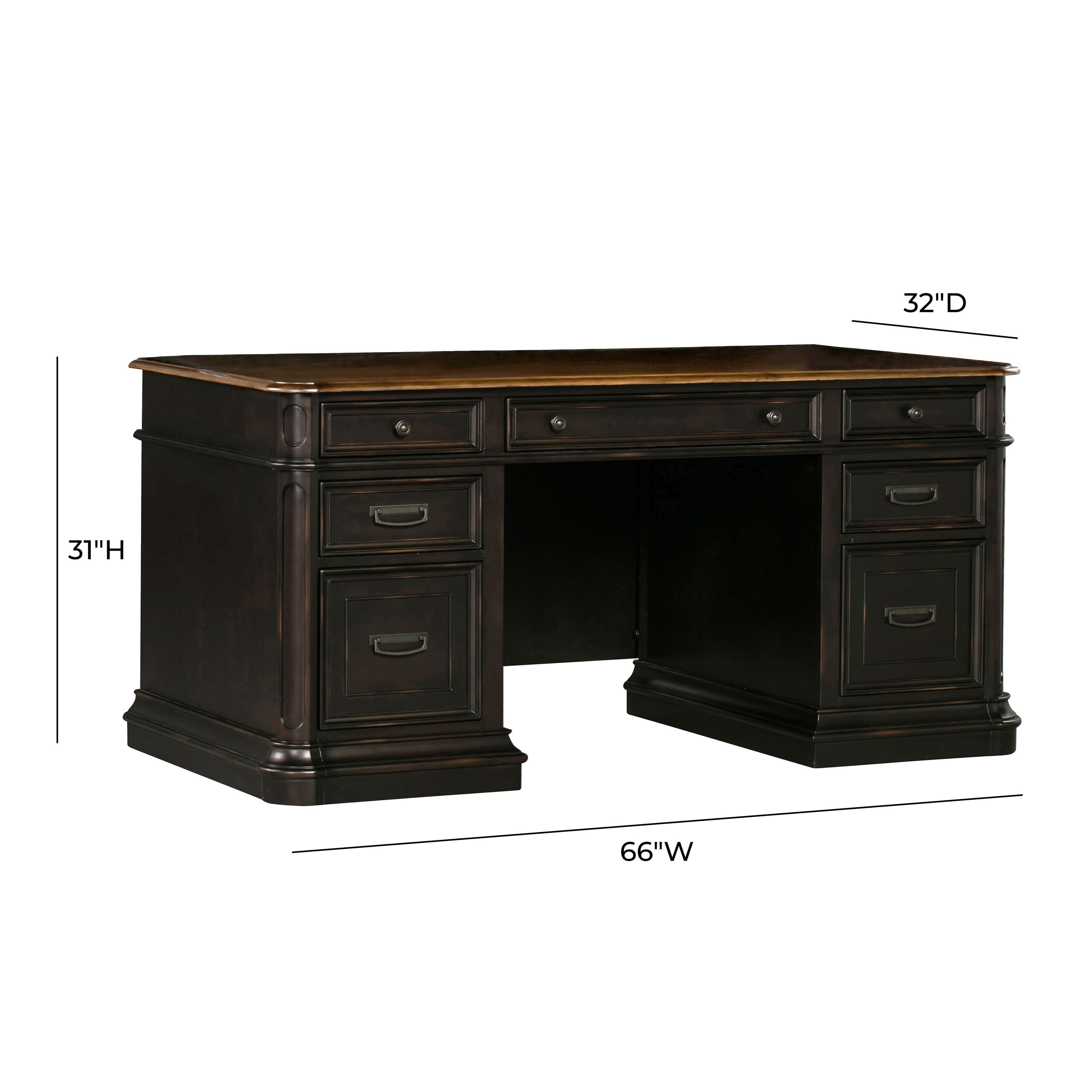 Roanoke Distressed Black Credenza