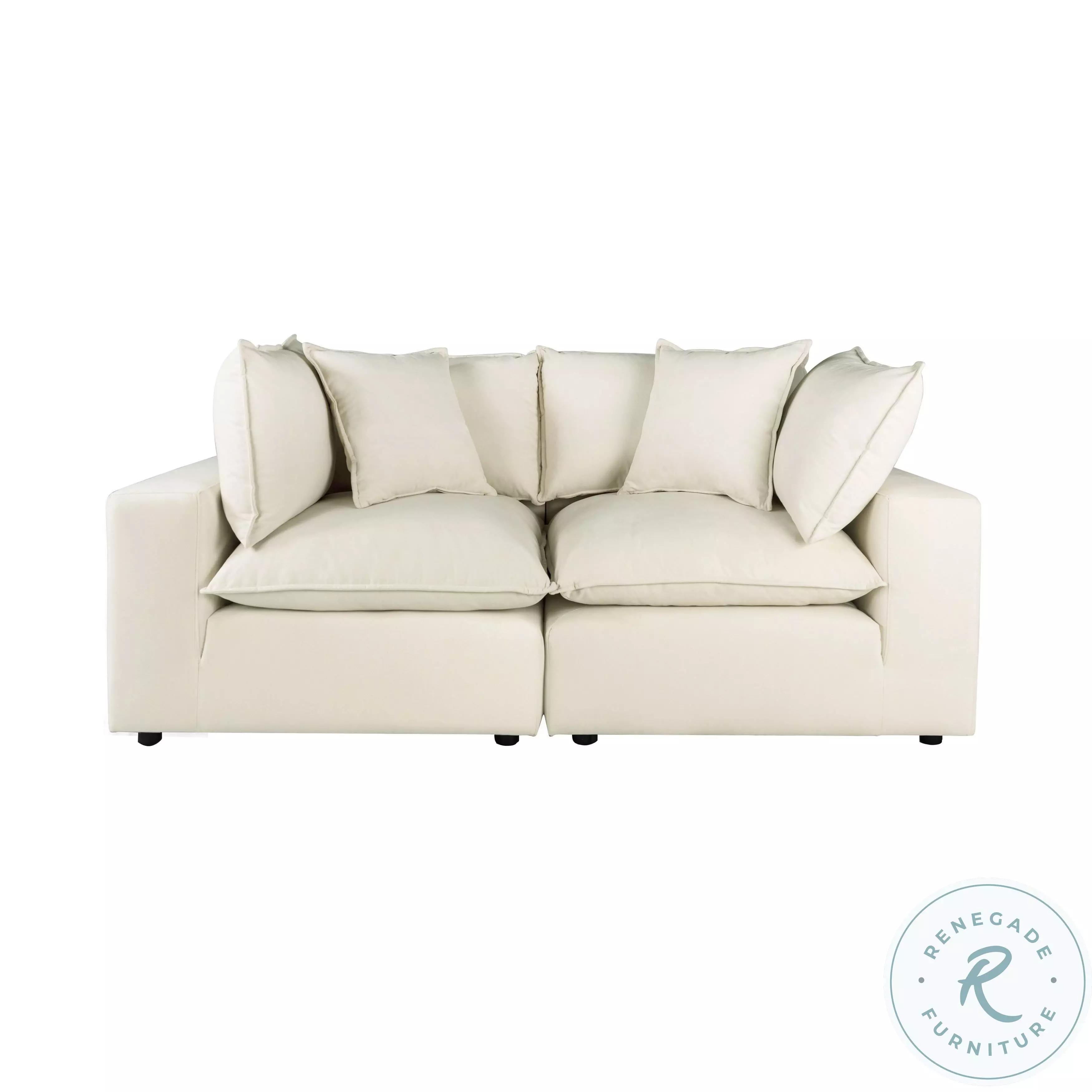 Cali Natural Modular Loveseat From Coleman Furniture | Coleman
