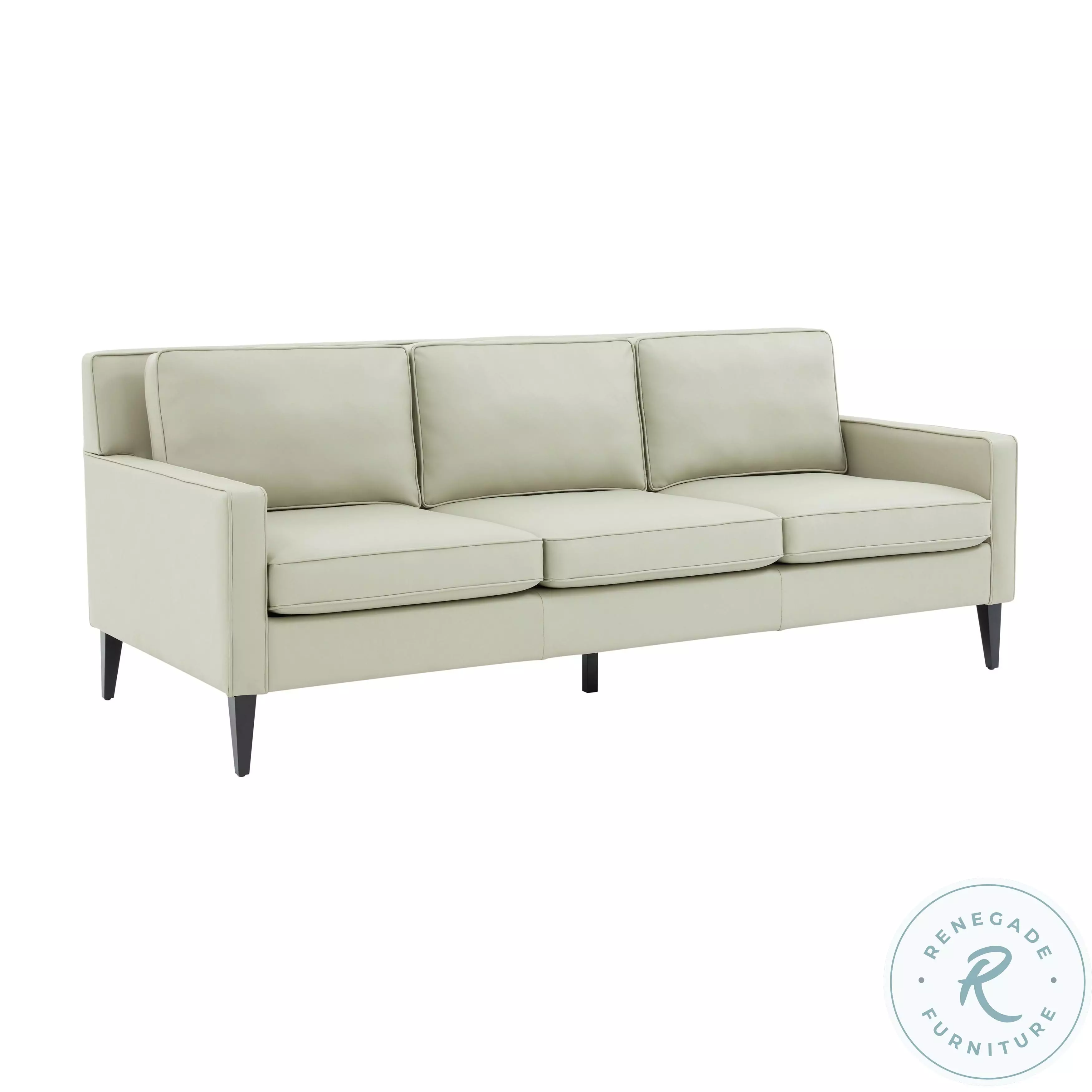 Luna Stone Gray Eco-Leather Sofa From Coleman Furniture | Coleman