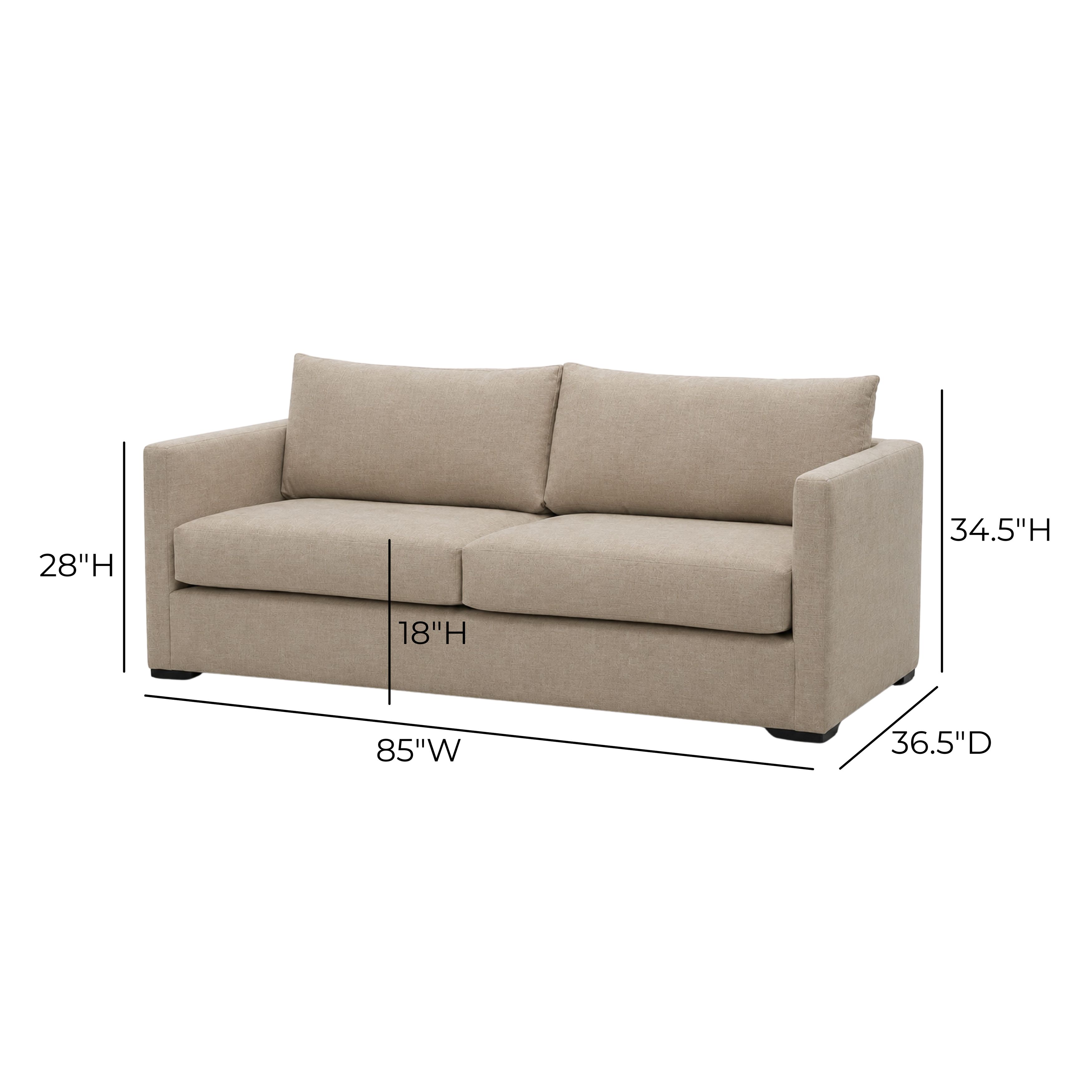 Portsmouth Sand Textured Chenille Sofa