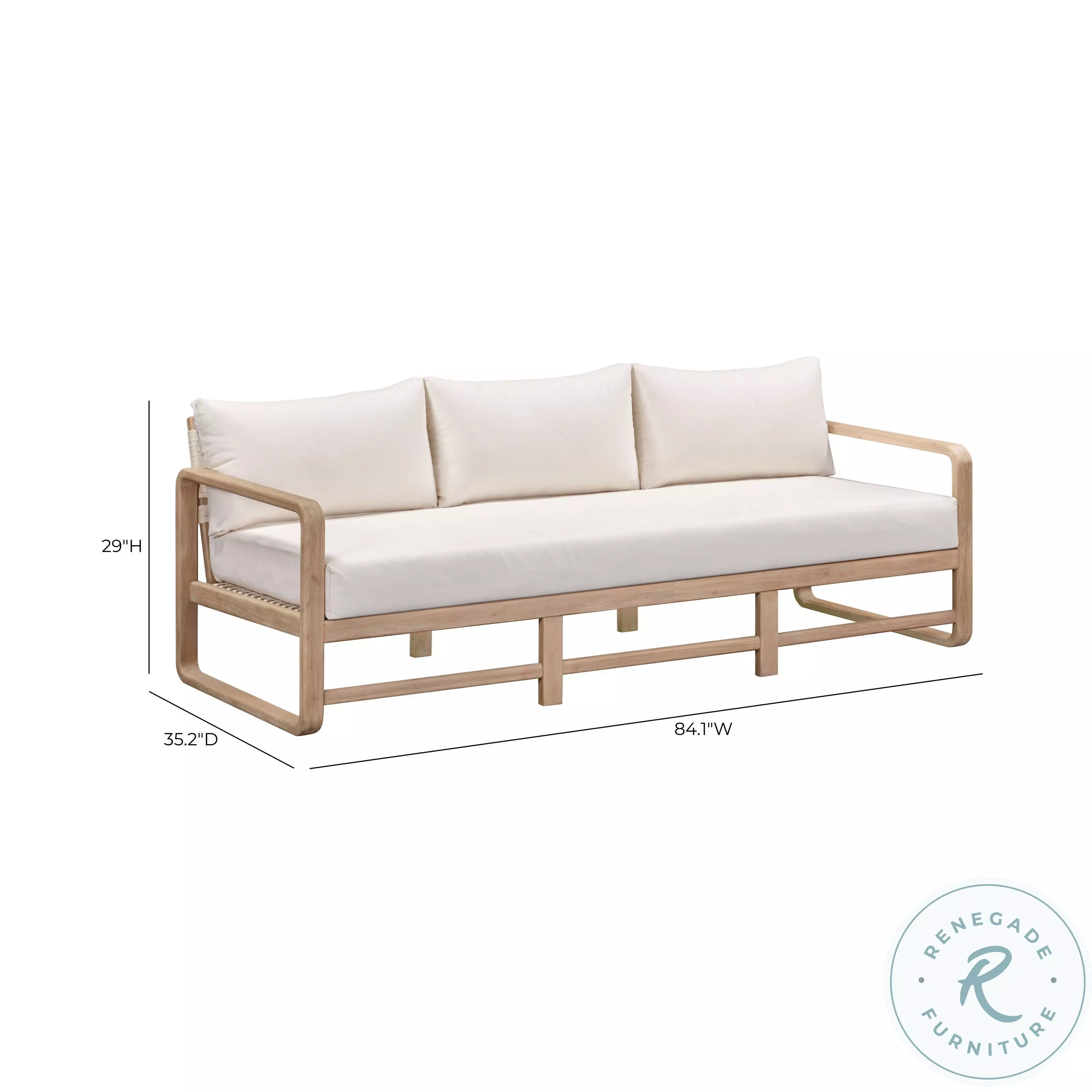 Palata Cream Outdoor Sofa