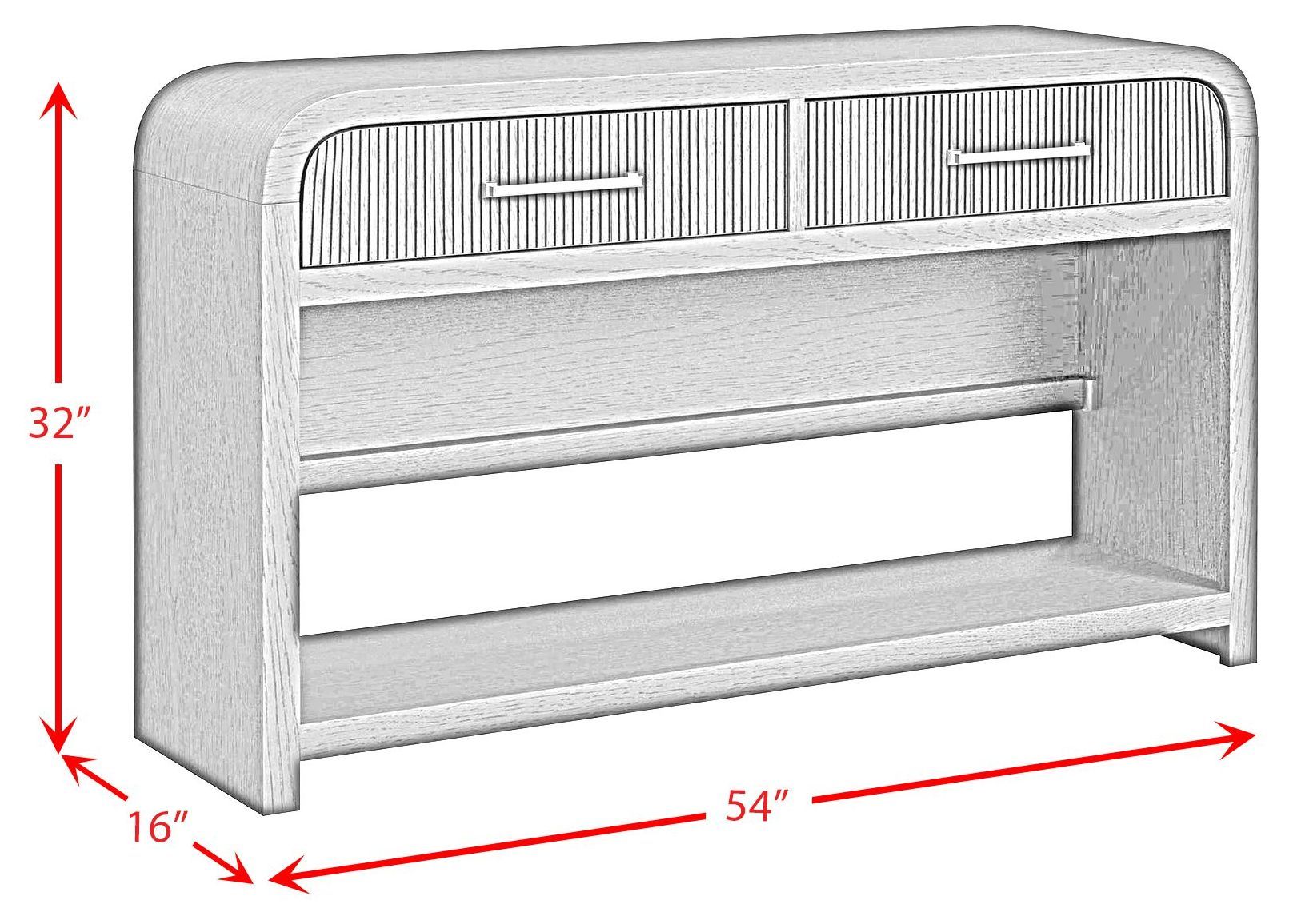 Woodridge Natural Rectangular Sofa Table