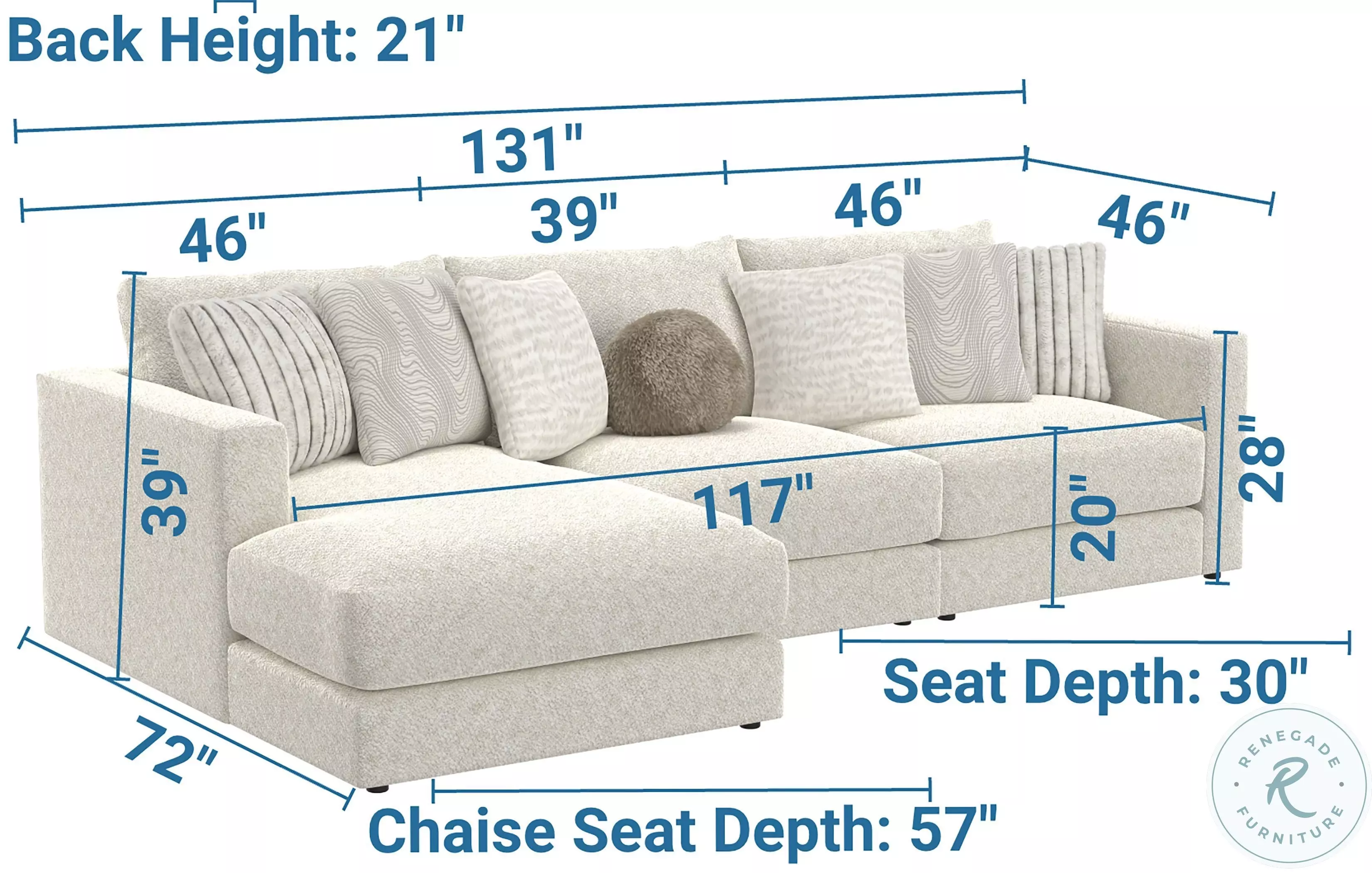 Ritzy Bone Sectional from Jackson | Coleman Furniture