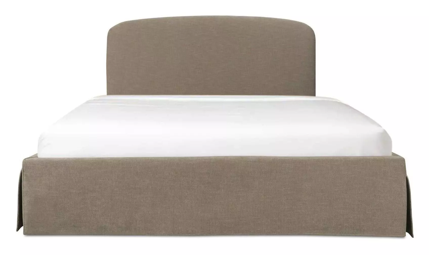 Joan Taupe King Upholstered Storage Panel Bed