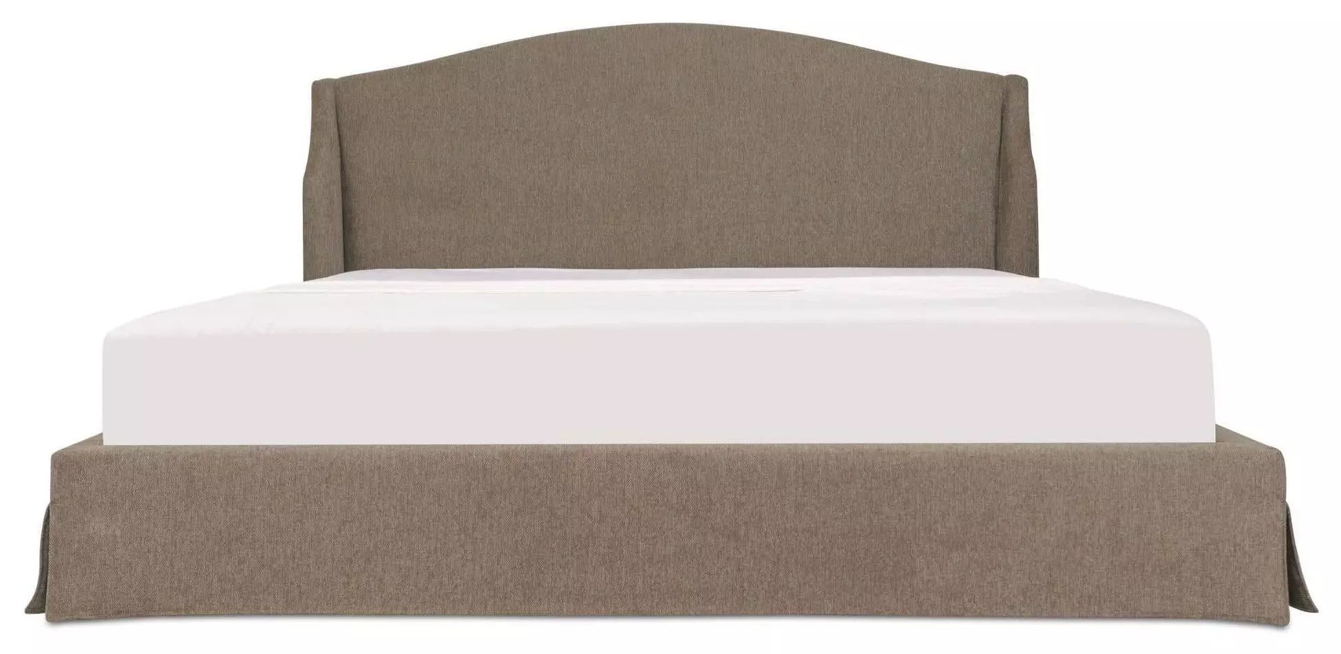 Kershaw Updated Traditional Brown Wingback Storage Bed - King