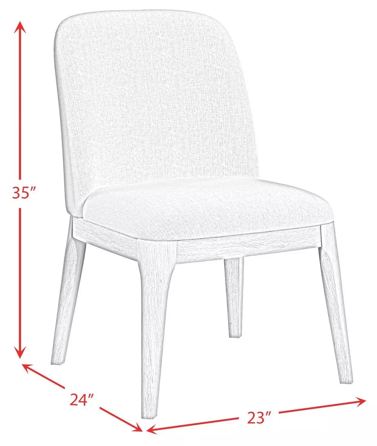 Camelot Gray and Natural Upholstered Dining Side Chair Set of 2