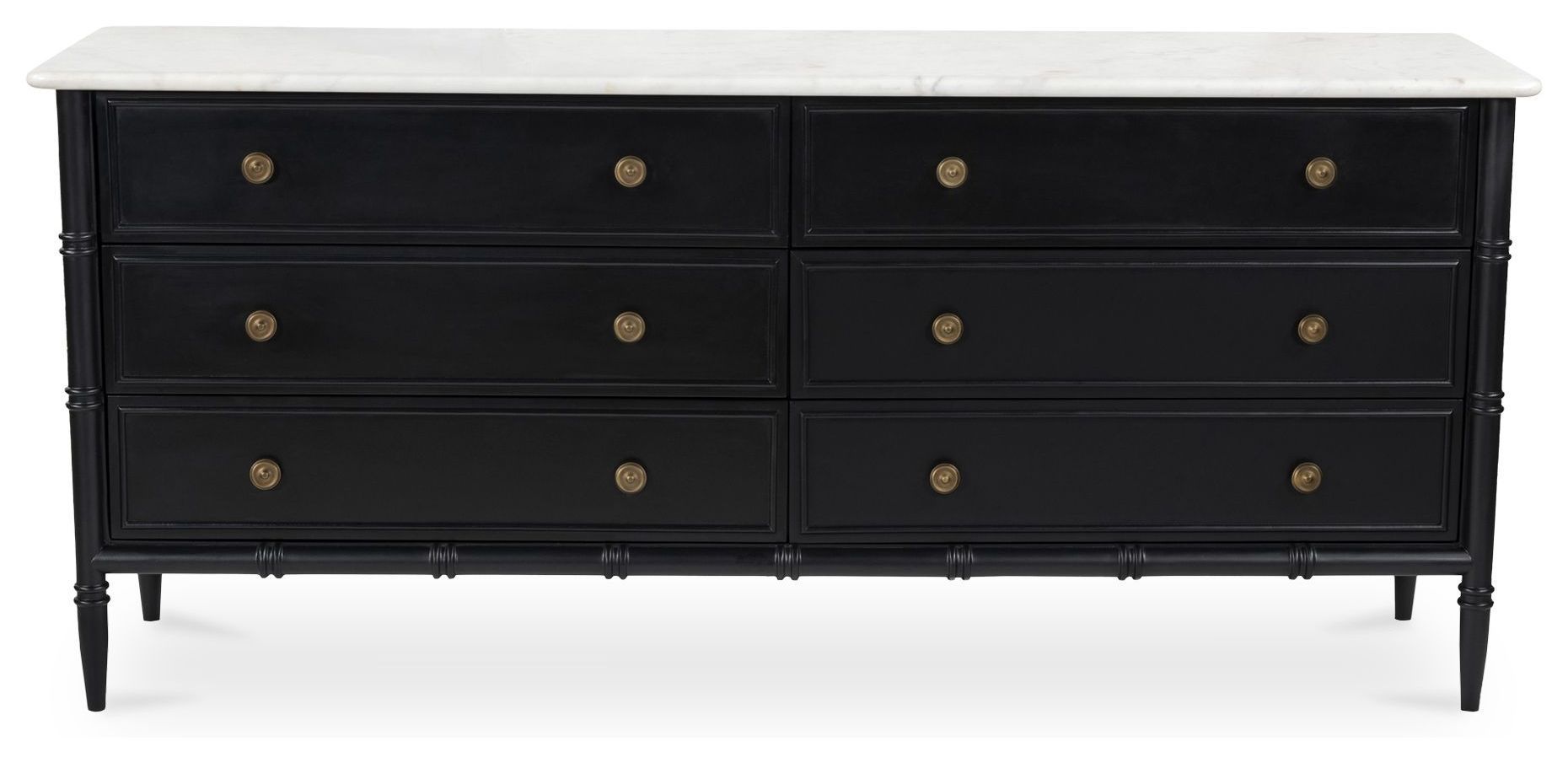 Eleanor - 6 Drawer Dresser - Black