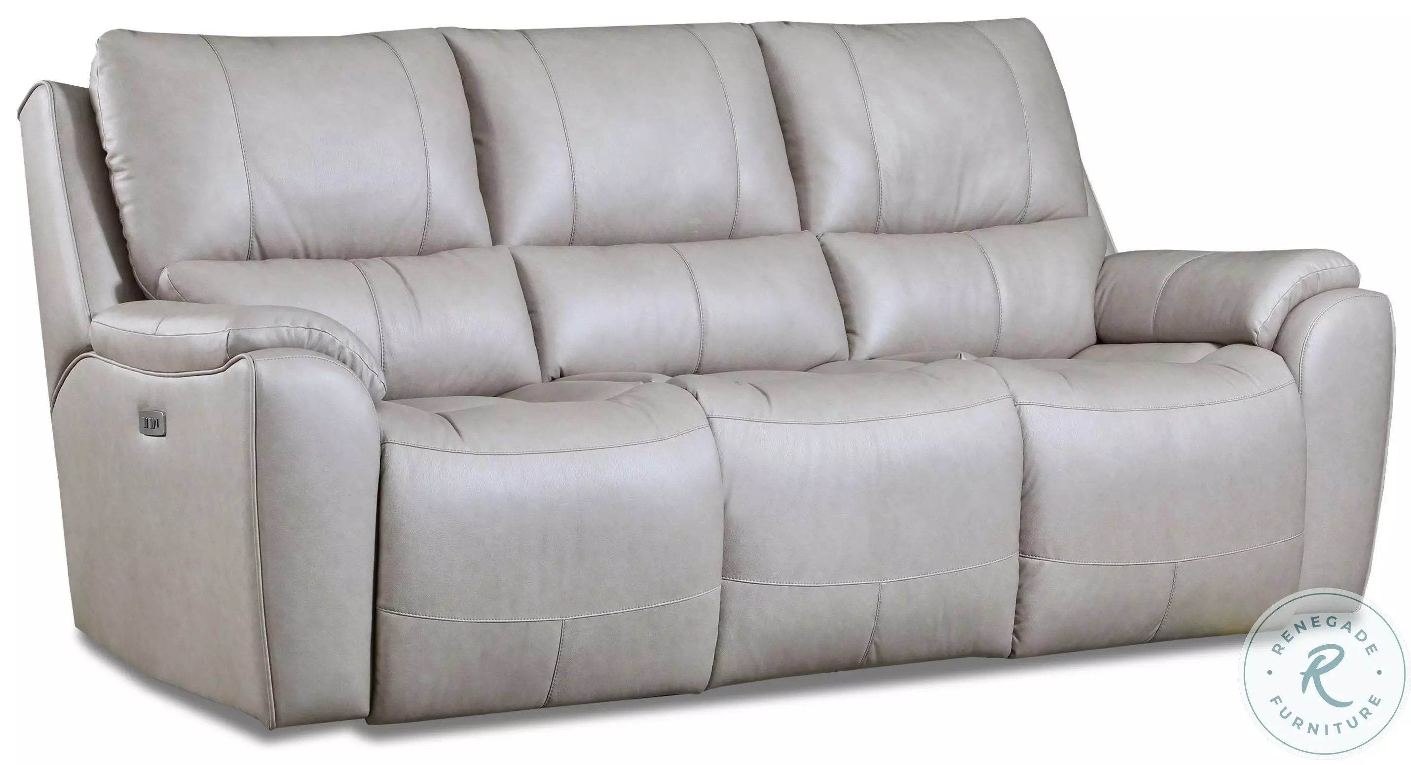 Westchester True Grit Platinum Double Power Reclining Sofa From
