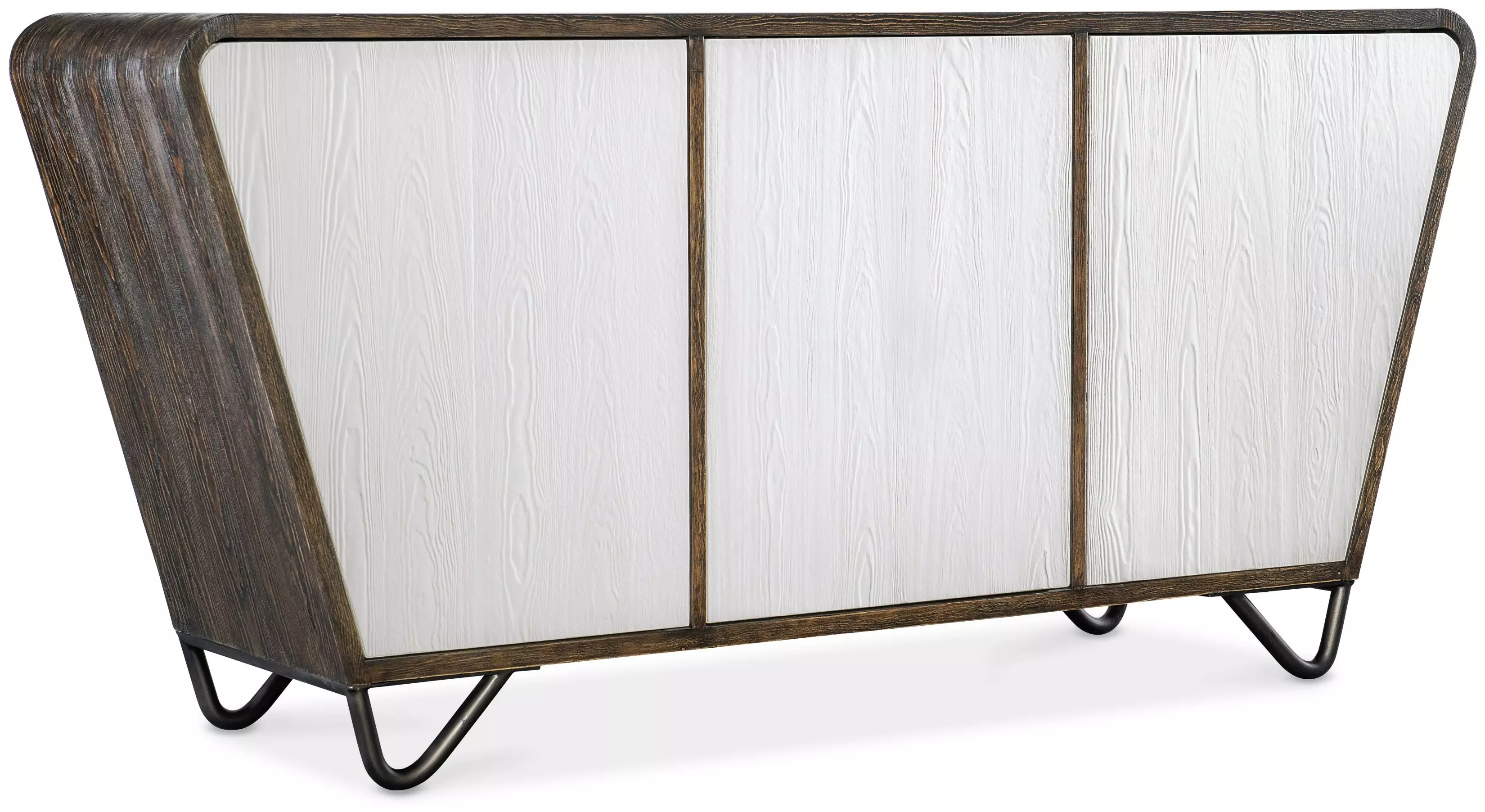Terra Dark Brown And White Credenza