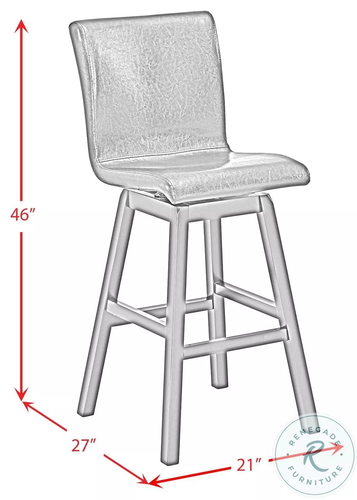 Baltic Dark Espresso Swivel Bar Stool Set Of 2
