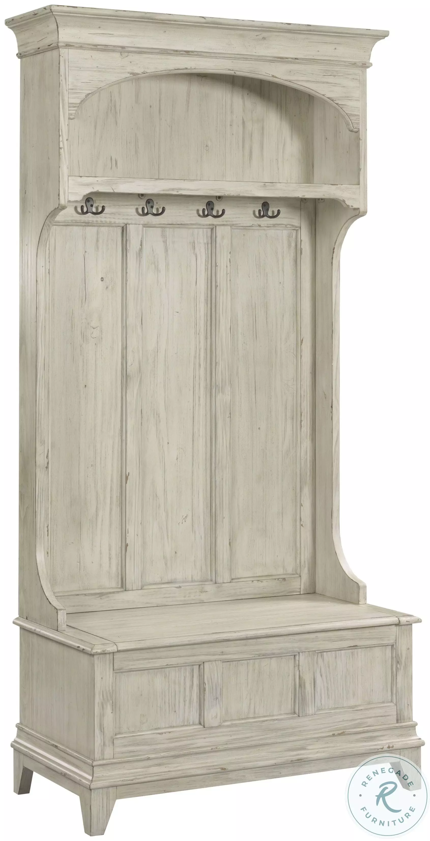 Acquisitions Light Stain Driscoll Hall Tree From Kincaid Furniture