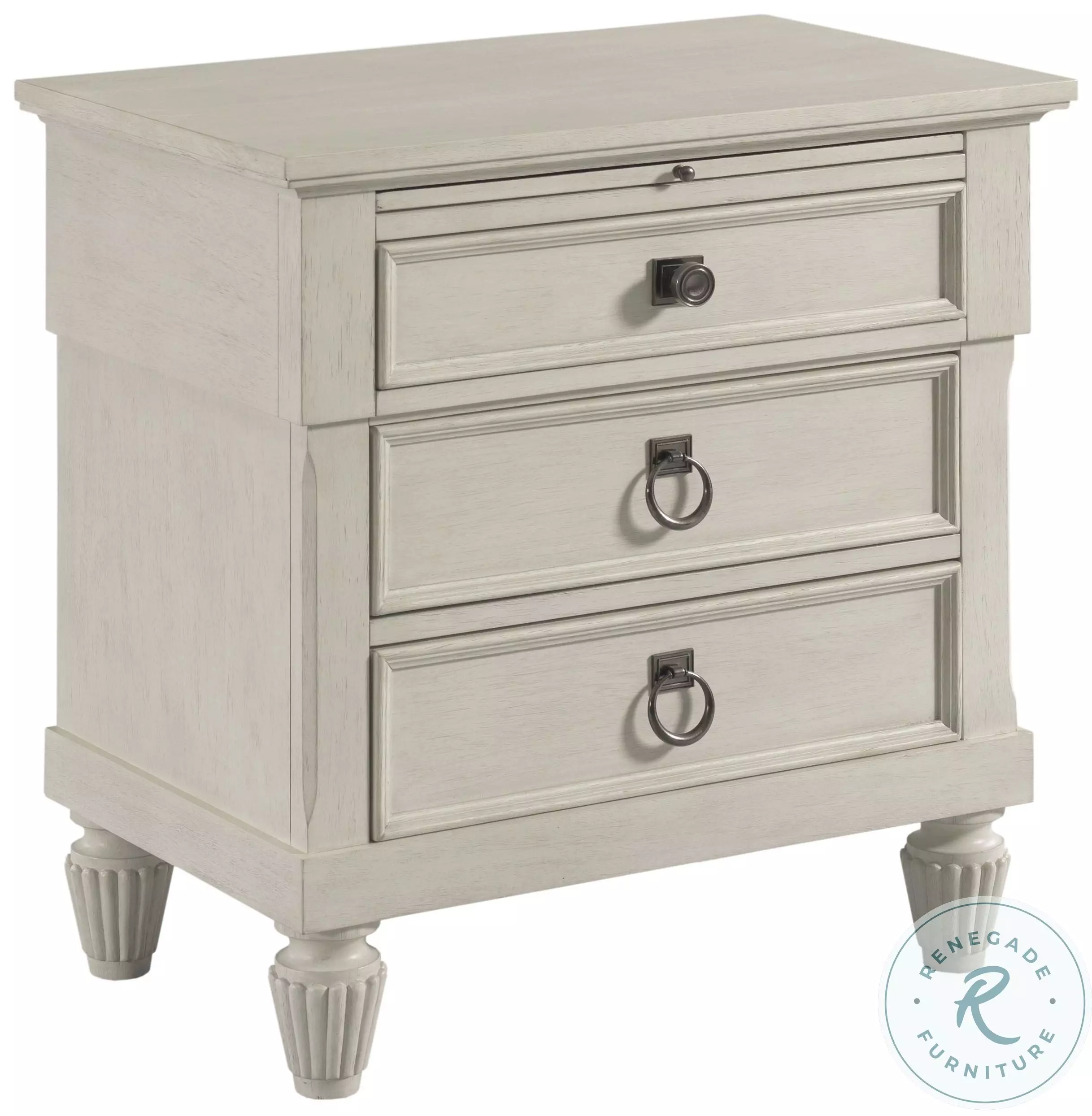 Grand Bay White Augustine Nightstand From American Drew | Coleman
