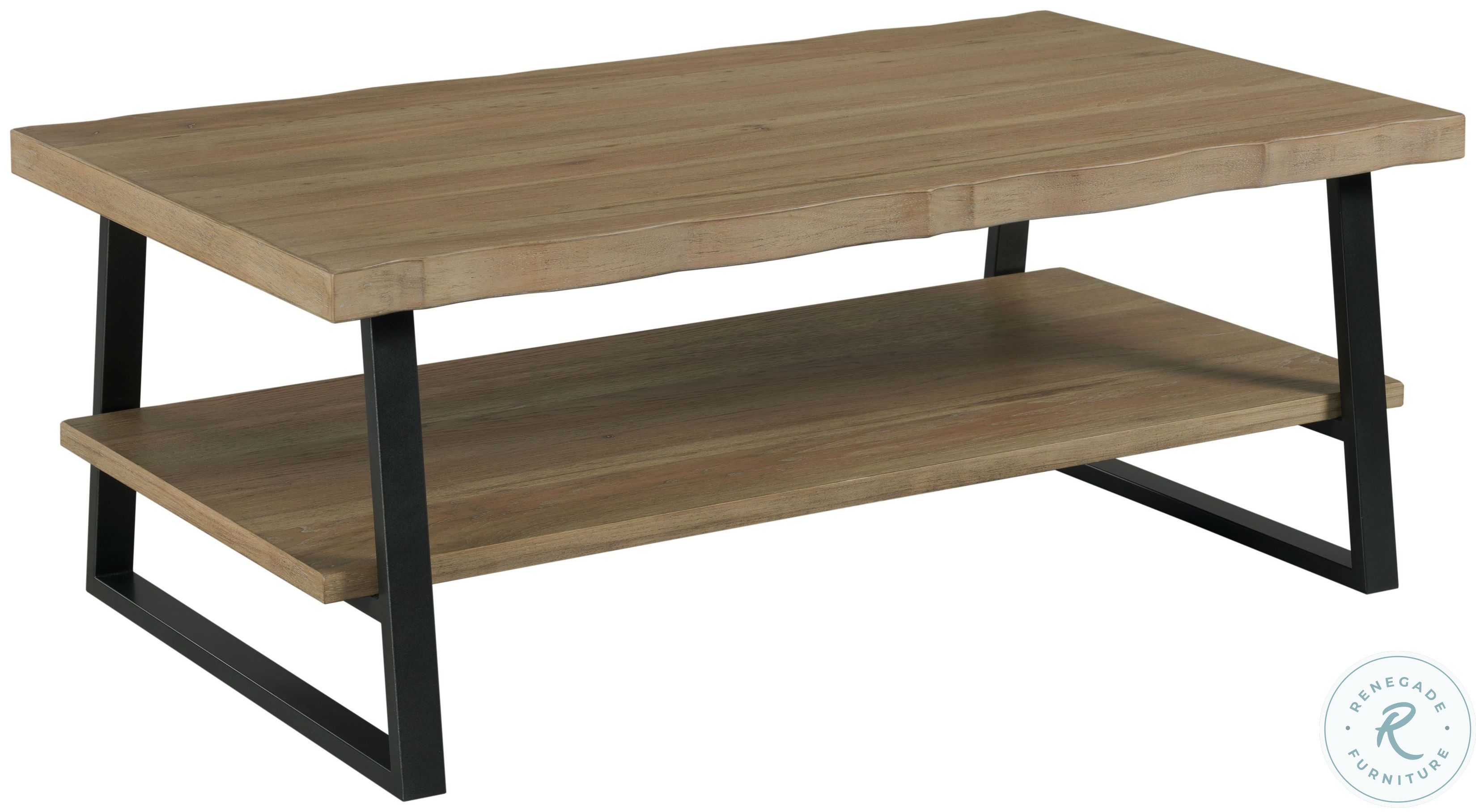 Hamilton Light Stain Montana Rectangular Coffee Table From Hammary