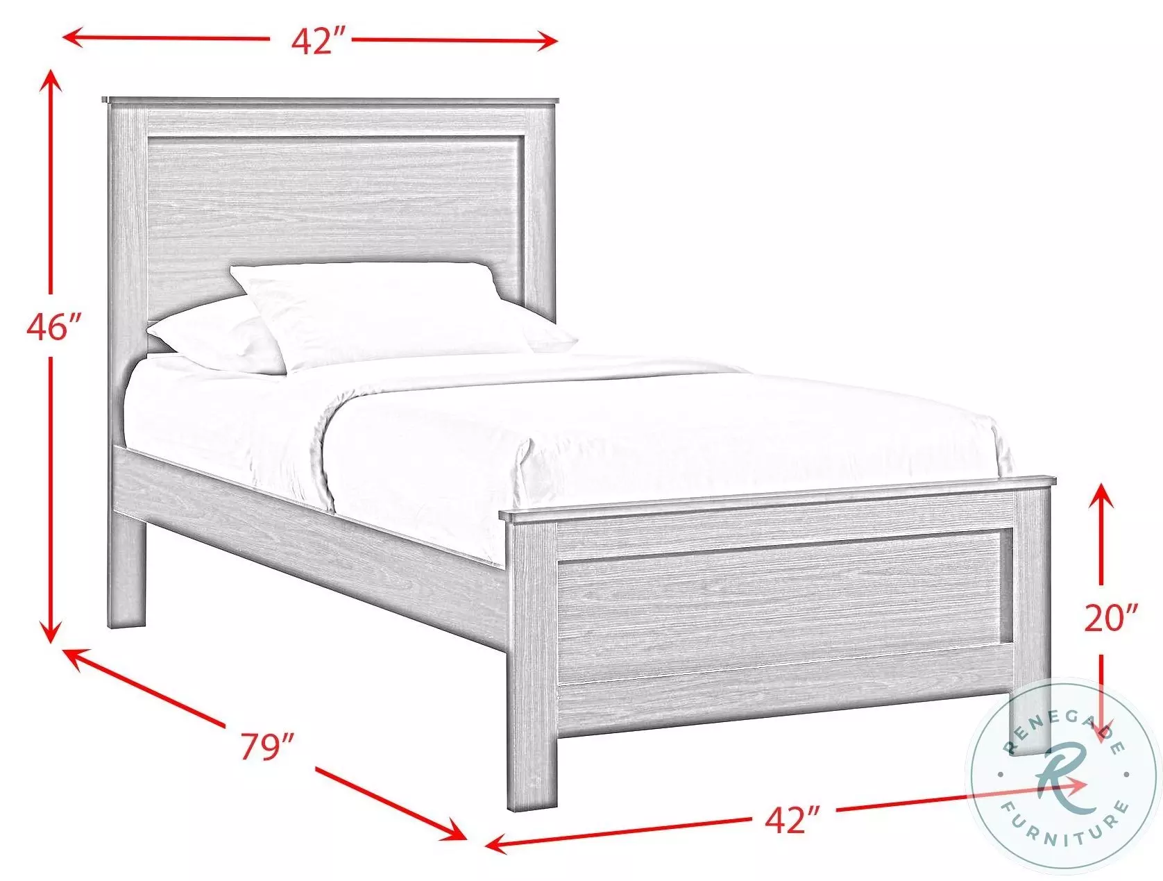 Santino Espresso Twin Panel Bed