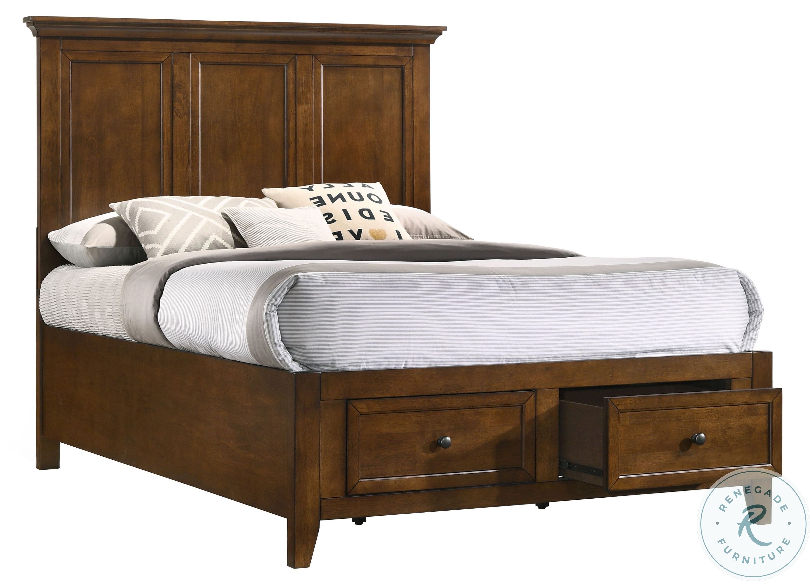 San Mateo Youth Tuscan Full Storage Bed with Deck From Intercon