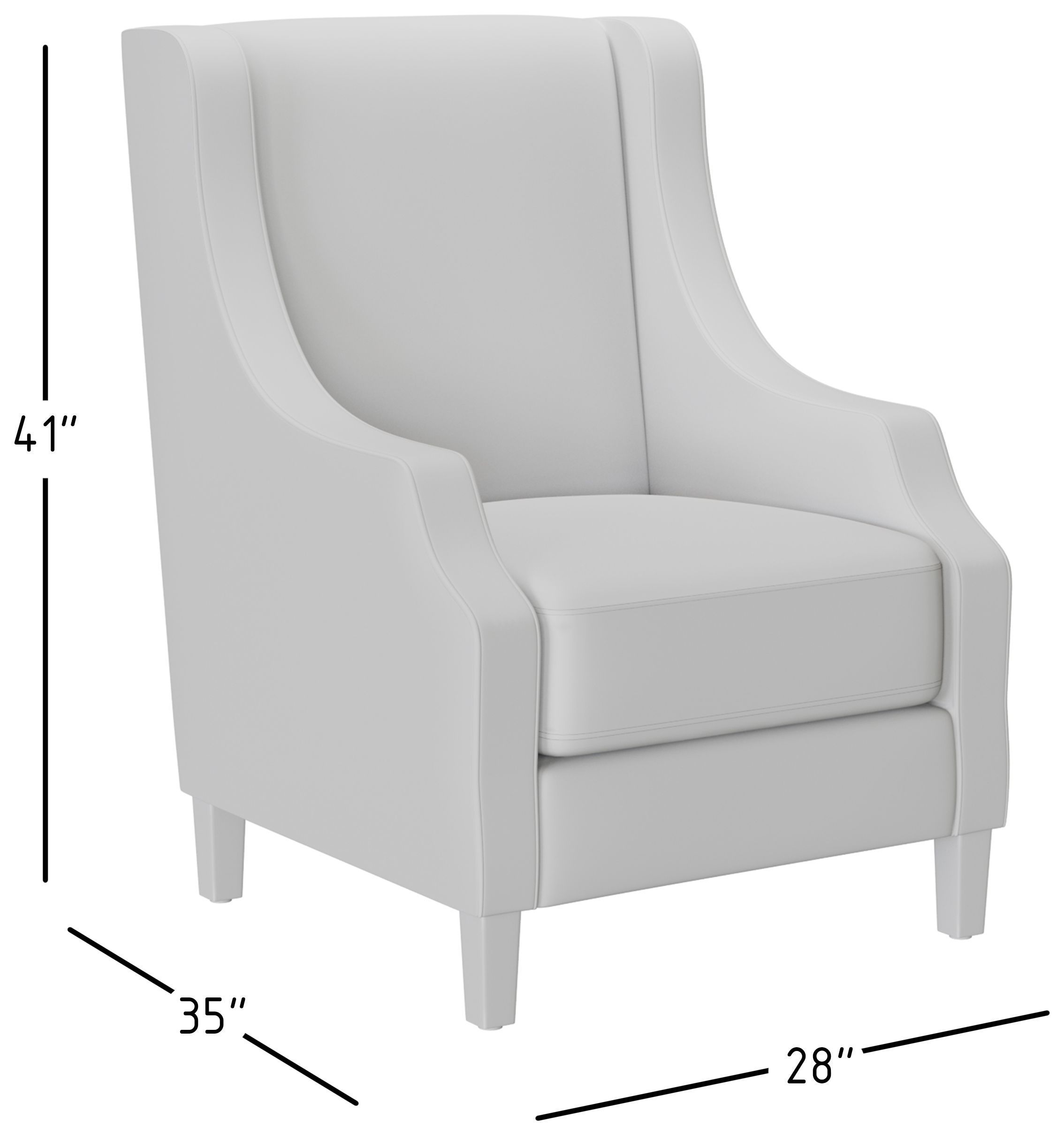 Sanders Grey Accent Chair