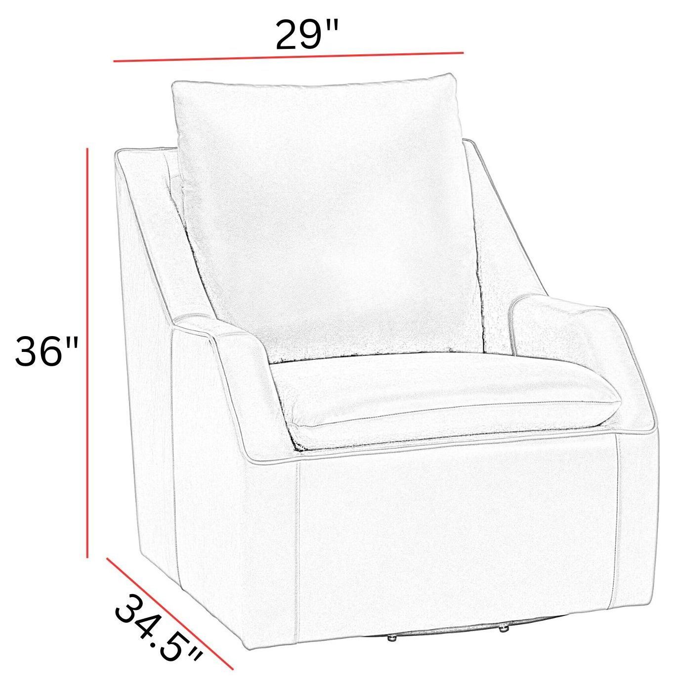 Asher Steamboat Marine Leather Swivel Accent Chair