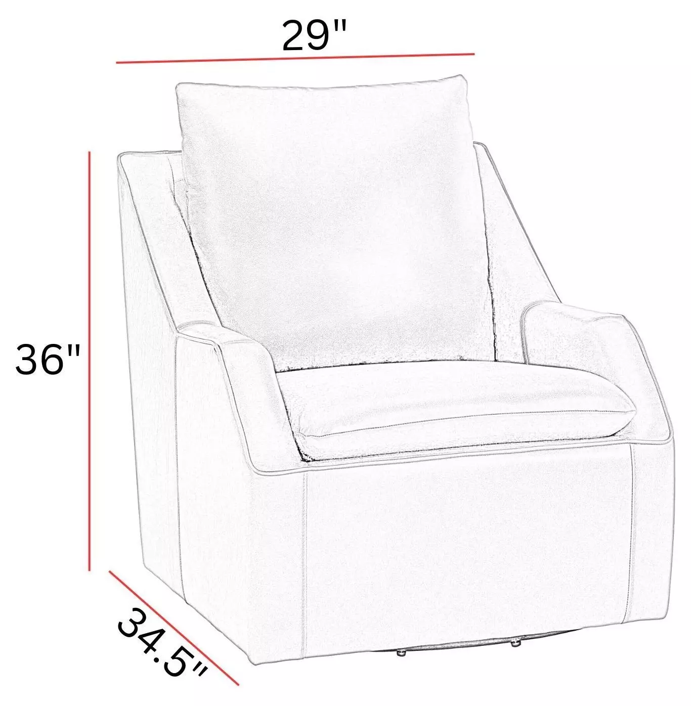 Asher Steamboat Marine Leather Swivel Accent Chair