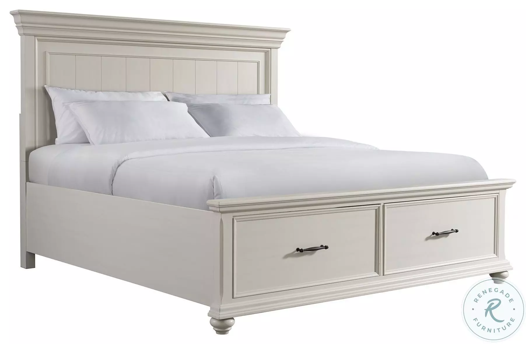 Brooks White King Platform Storage Bed From Picket House