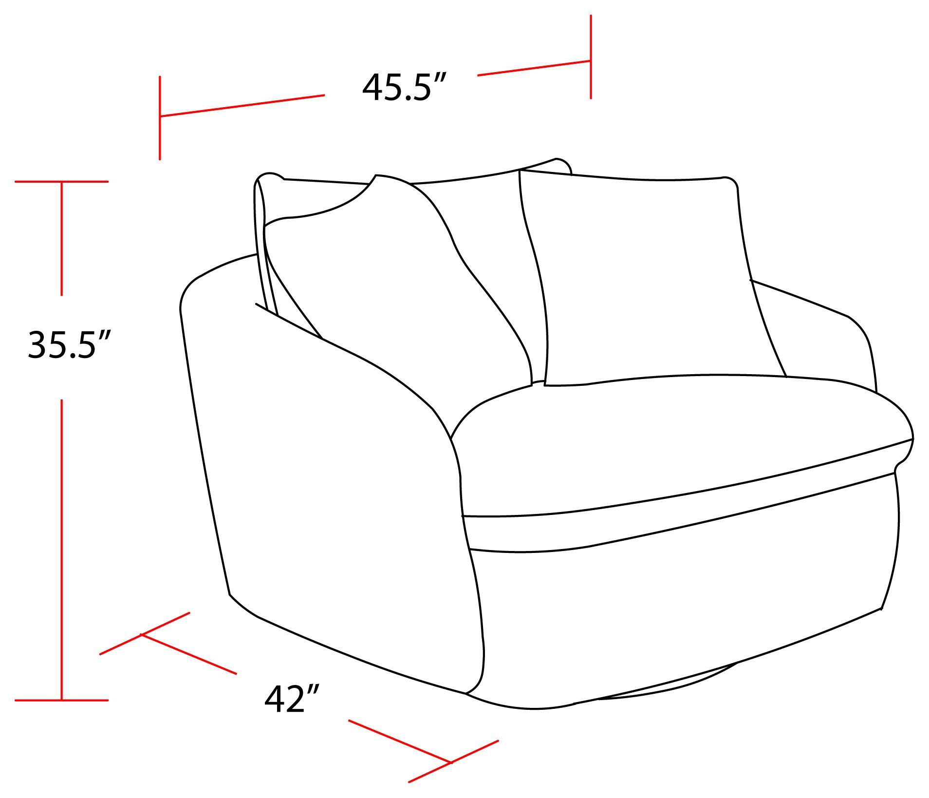 Boomer Dove Grey Large Swivel Chair