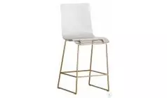 King Acrylic and Gold Counter Stool From Gabby | Coleman Furniture