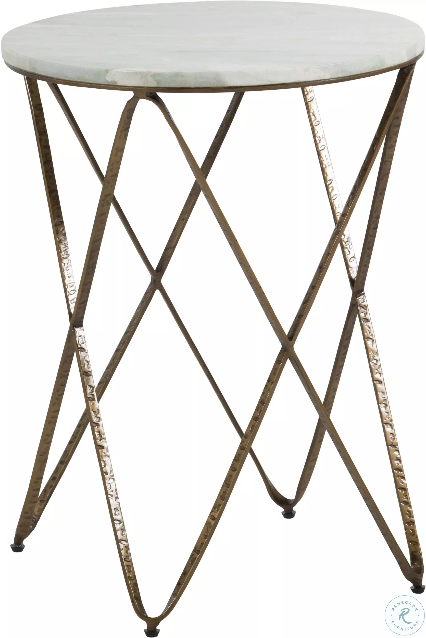 Phoenix Vintage Gold side table from Gabby | Coleman Furniture