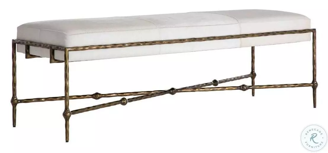 Lambeth Natural Ivory Bench From Gabby | Coleman Furniture