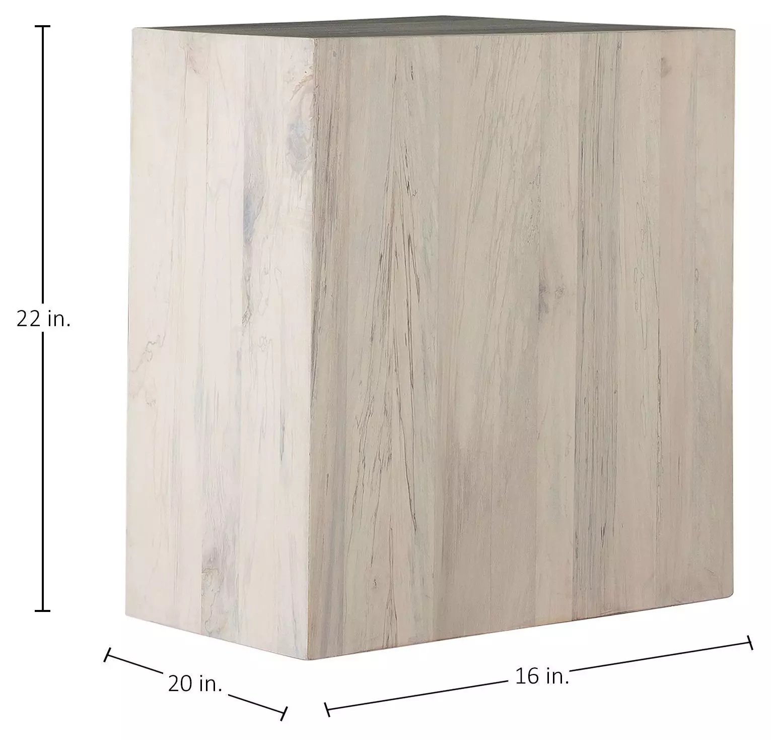 Alistair Natural Spalted Rectangular Side Table