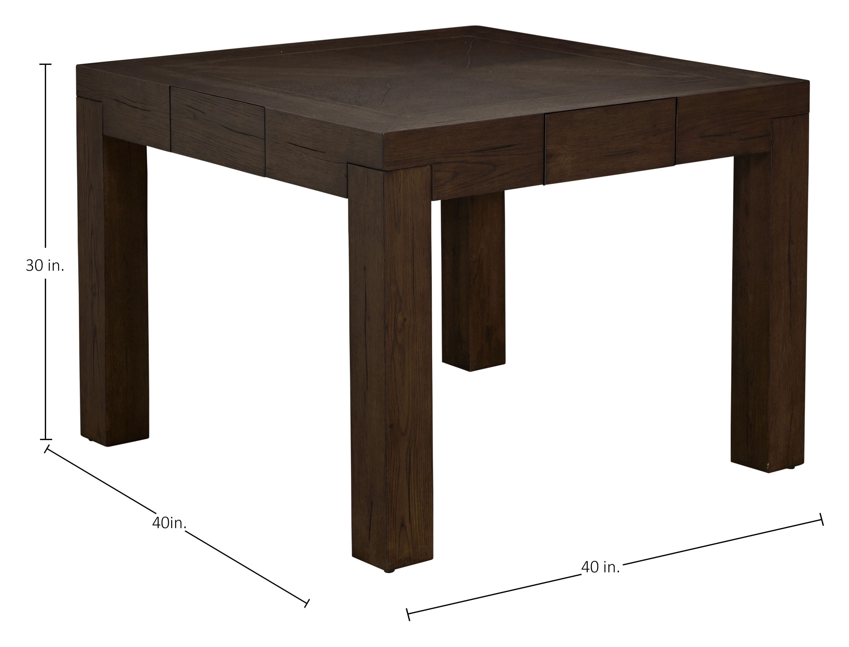 Highland Dusk 40" Square Dining Table