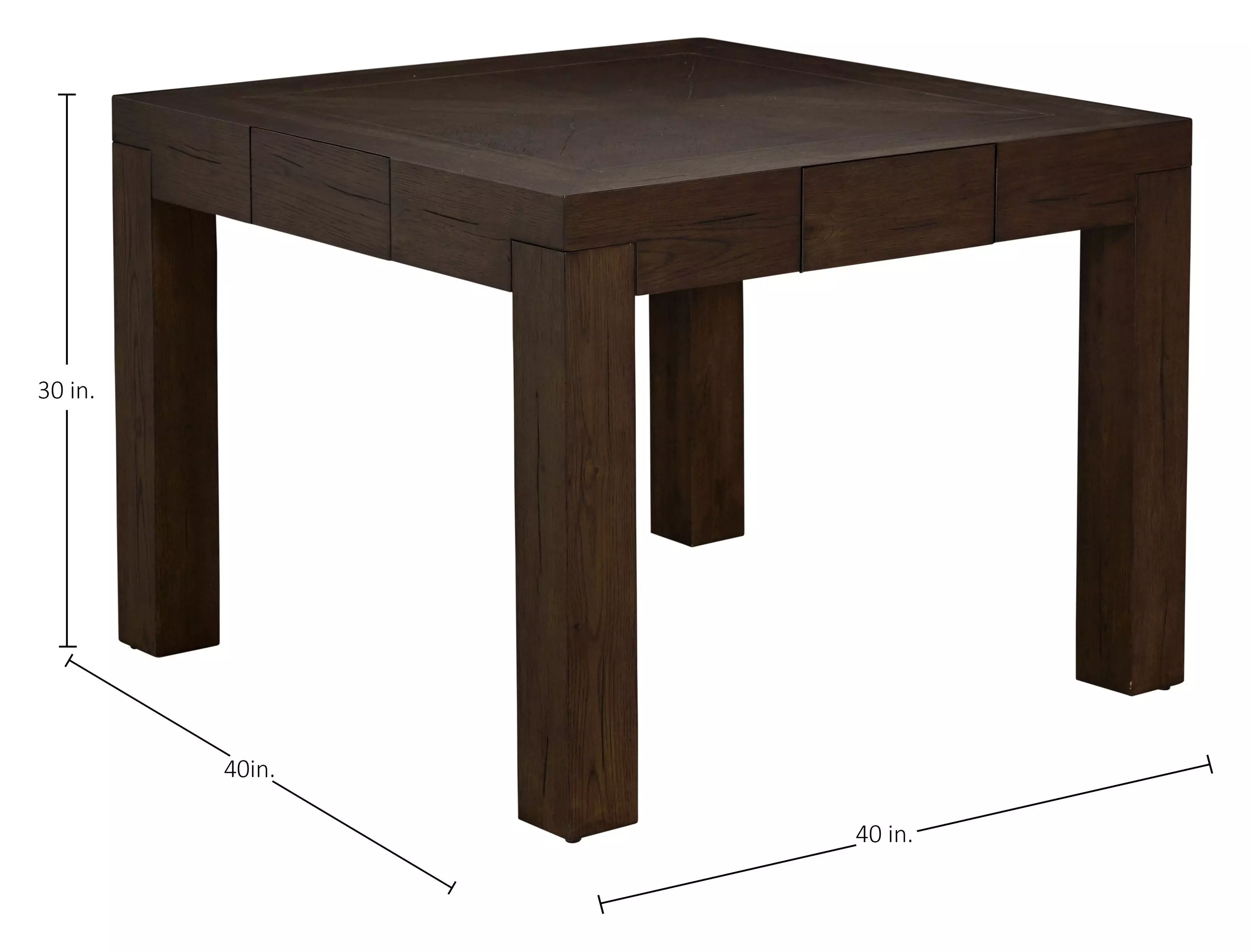 Highland Dusk 40" Square Dining Table