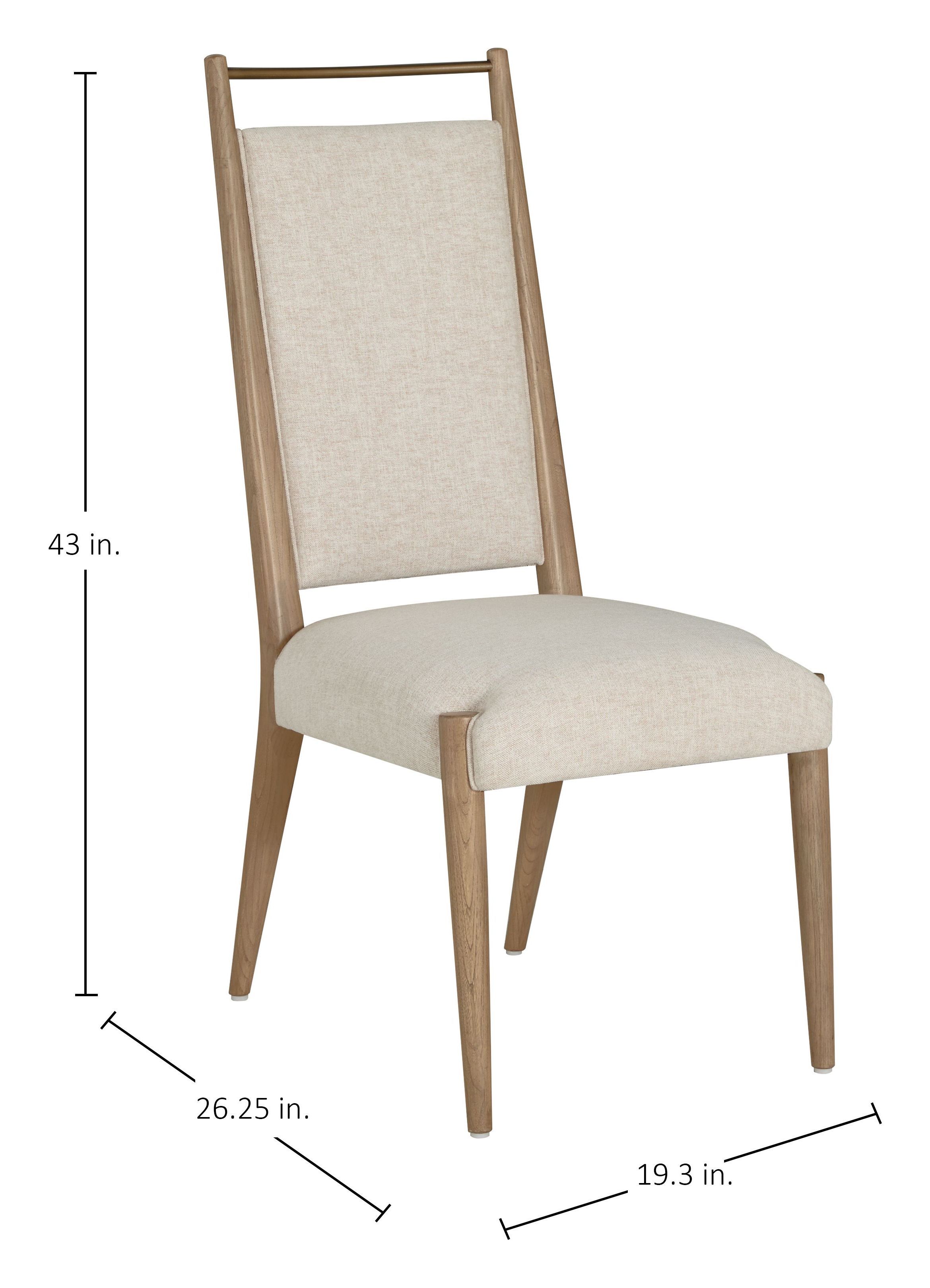 Highland Dawn and Sand Performance Fabric Upholstered Dining Side Chair