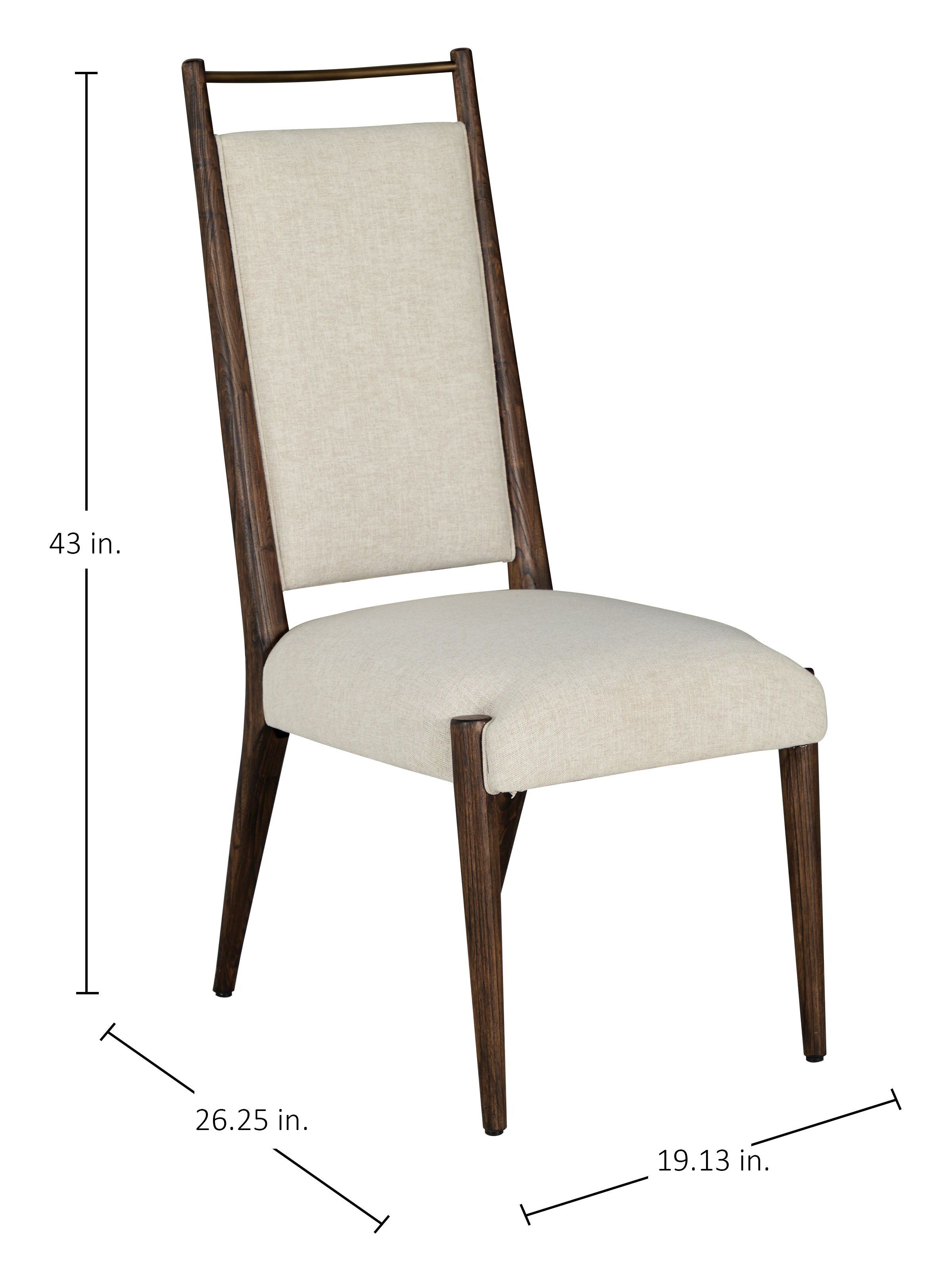 Highland Dusk and Sand Performance Fabric Upholstered Dining Side Chair