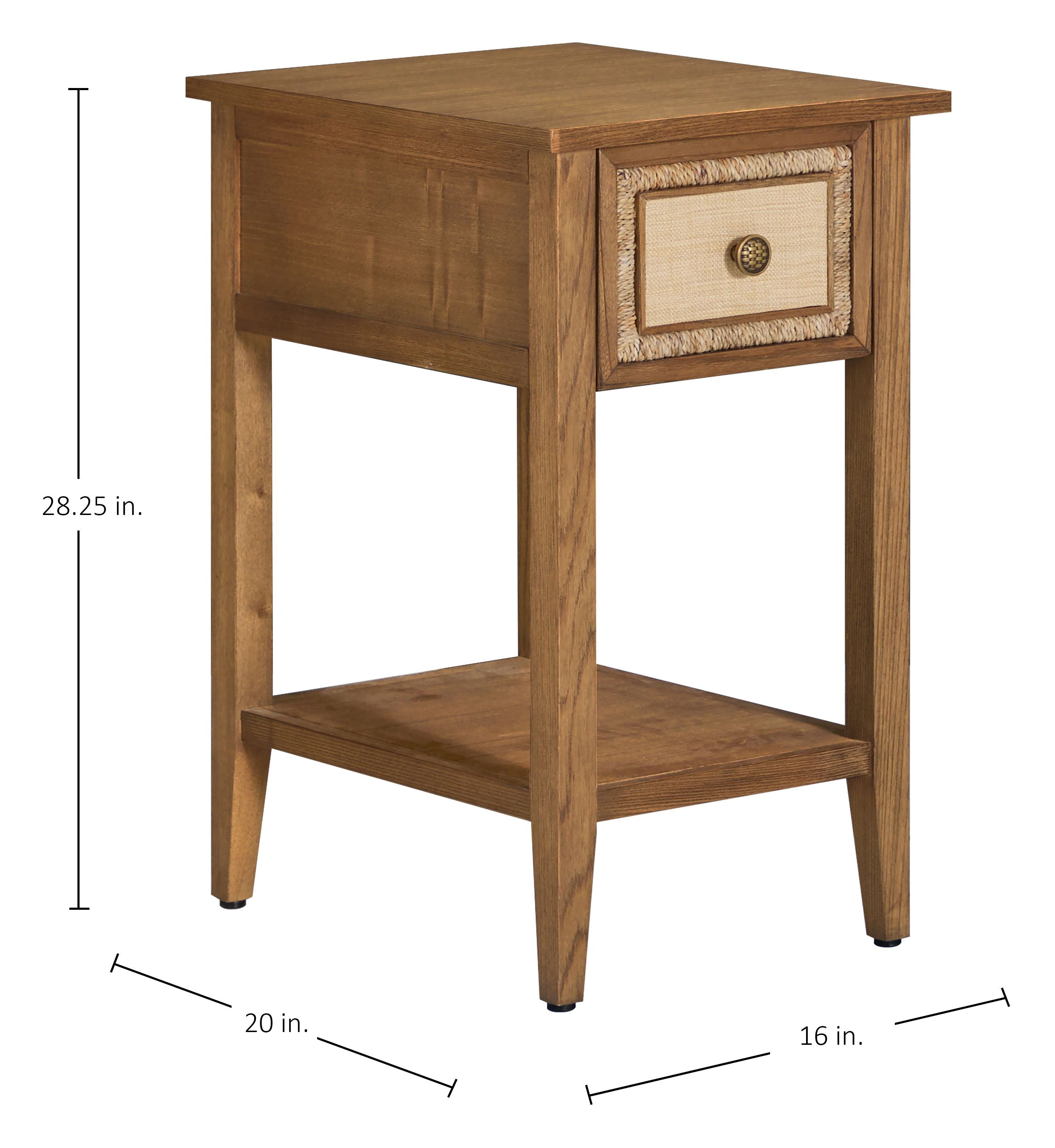 Grand Bermuda Sandbar 1 Drawer Open Nightstand