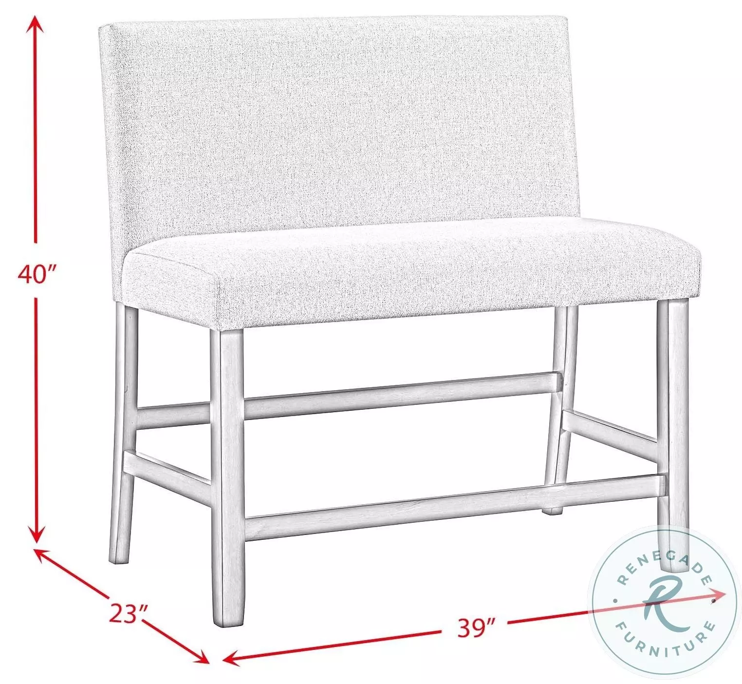 Hester Brown And Grey Counter Bench